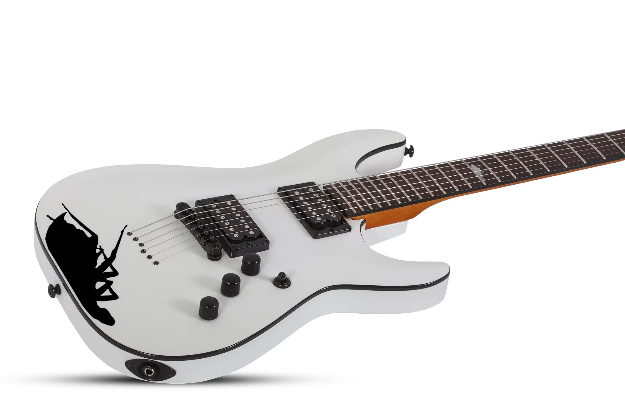 Schecter C-1 Jerry Horton of Papa Roach Electric Guitar 25th Anniversary White 523-SHC