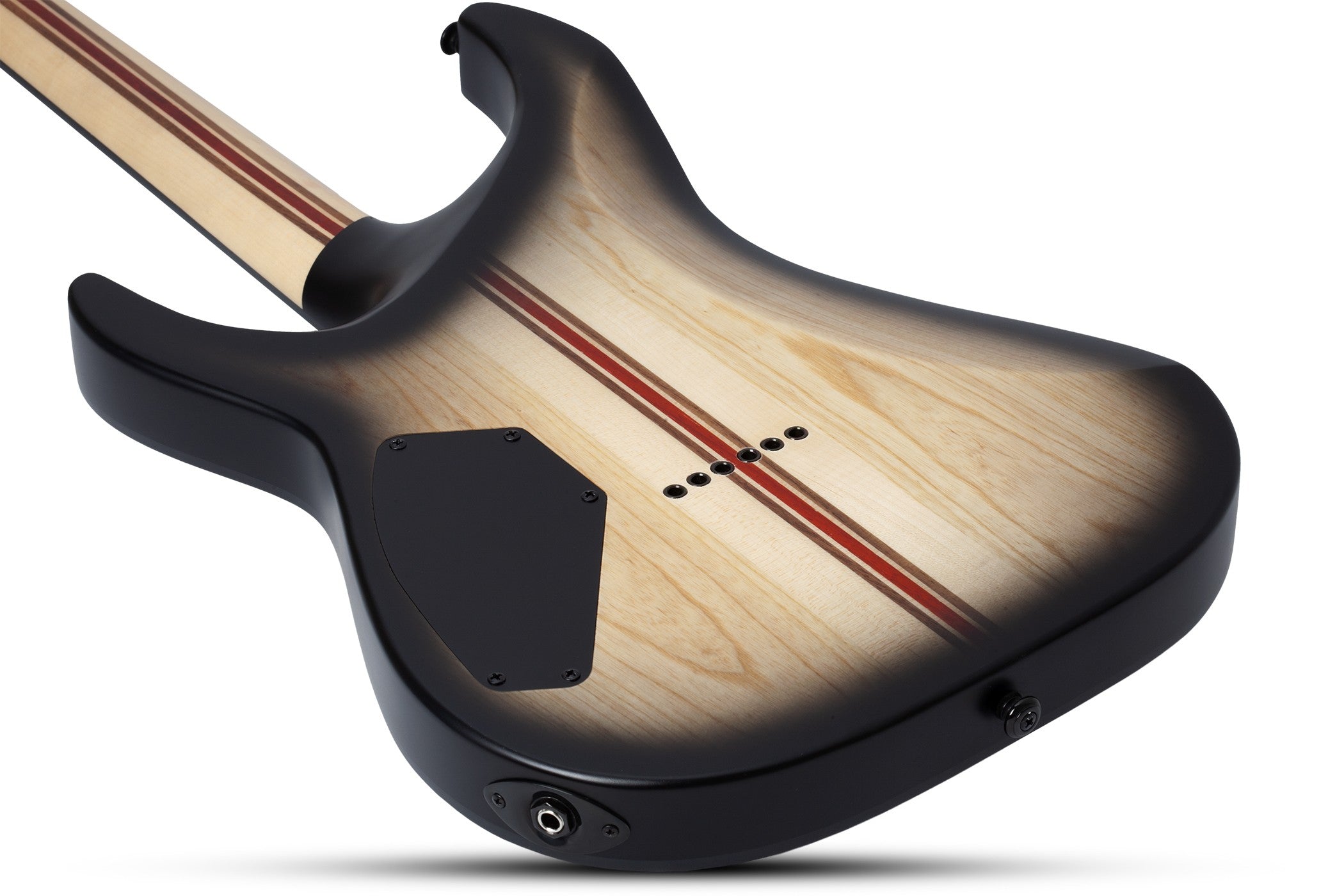 Schecter C-1 Pale Moon Natural Satin with Black Burst 692-SHC