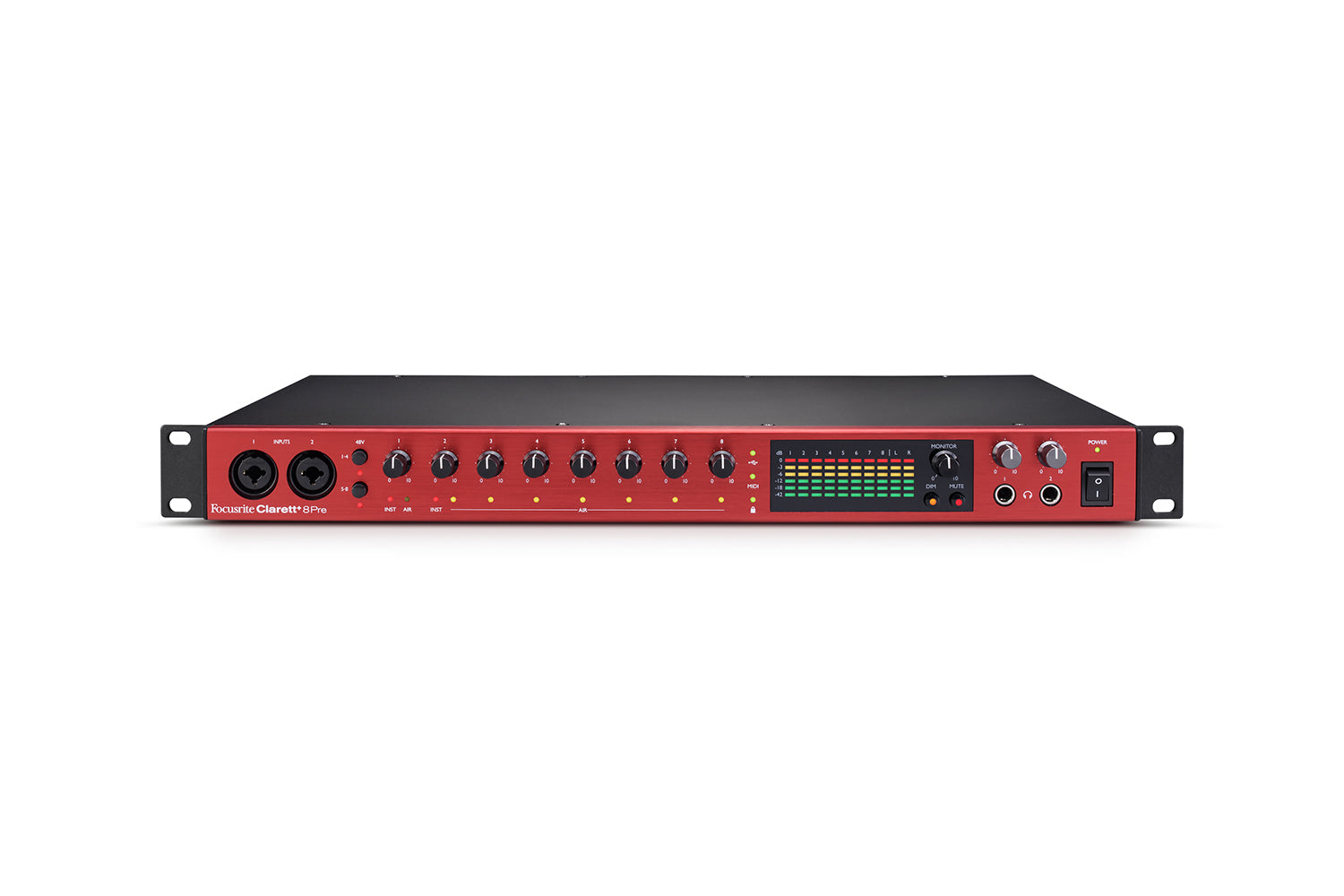 Focusrite Powerful Studio-grade 18-in / 20-out Audio Interface CLARETT-PLUS-8PRE