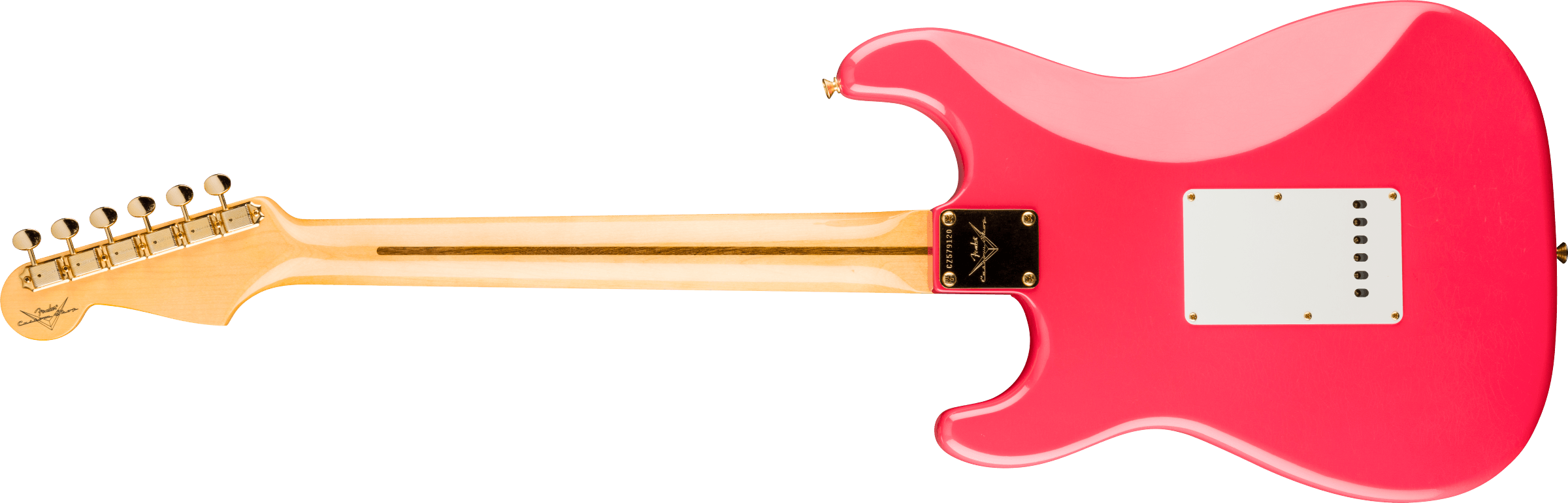 Fender Custom Shop 1955 Stratocaster DLX Closet Classic 1-Piece Maple Neck, Faded Aged Fiesta Red 9235700037 SERIAL NUMBER CZ585538 - 6 LBS 15 OZ