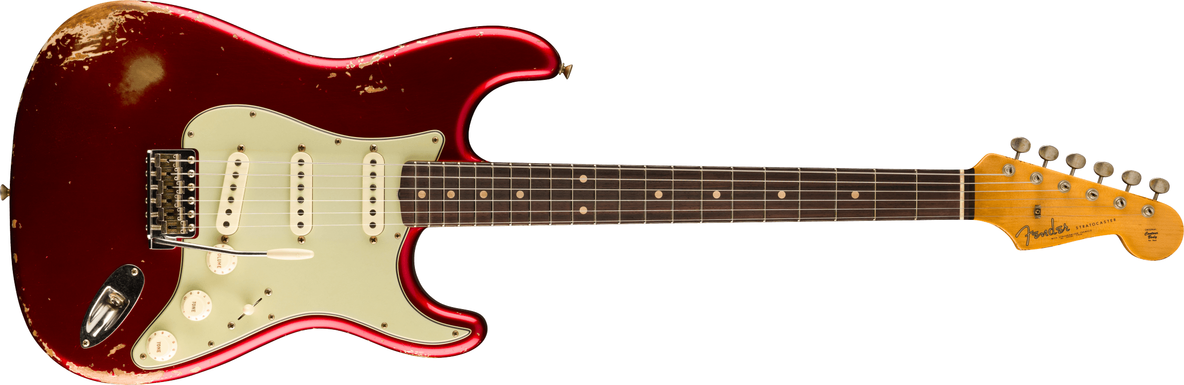 Fender Custom Shop 1962 Stratocaster Heavy Relic 3A Rosewood Fingerboard, Candy Apple Red 9239119093