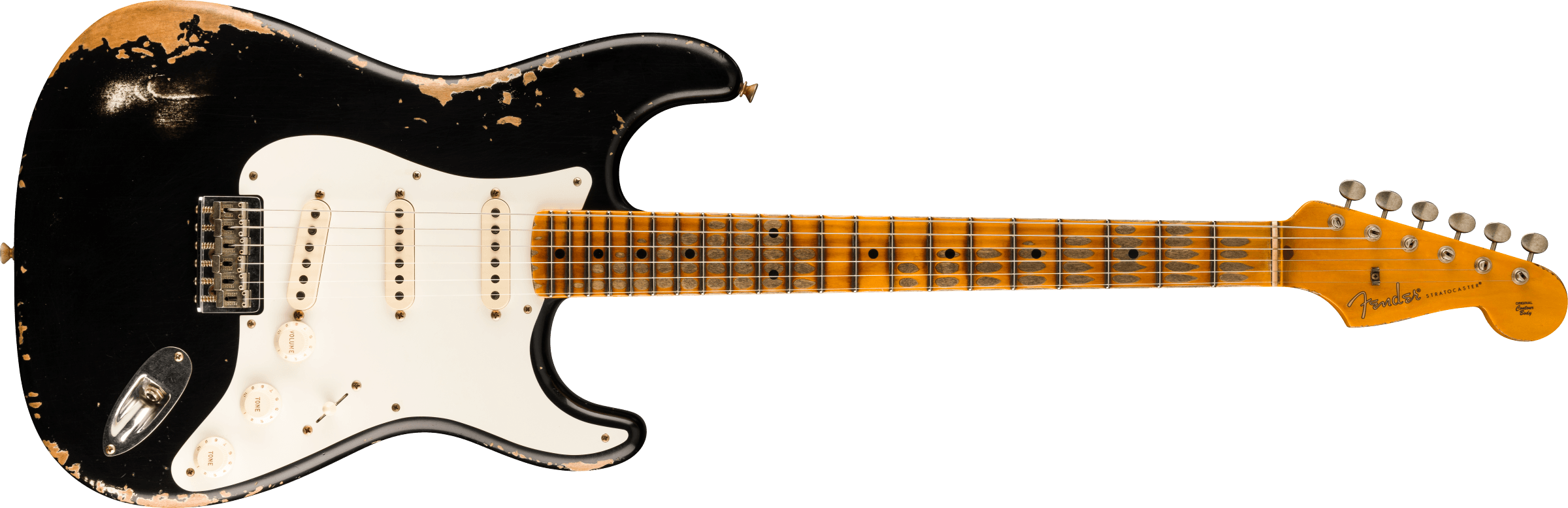 FENDER USA CUSTOM SHOP 1956 Hardtail Stratocaster Heavy Relic Black 9235700225