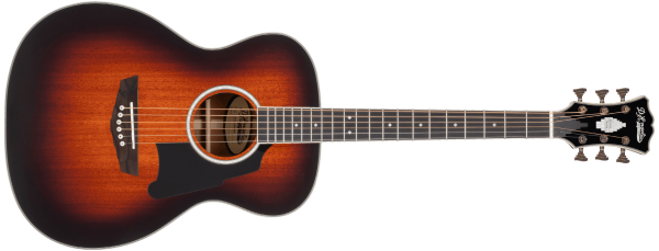 D'Angelico Excel Tammany Acoustic / Electric Guitar, Mahogany Burst DAEOMMHBAP