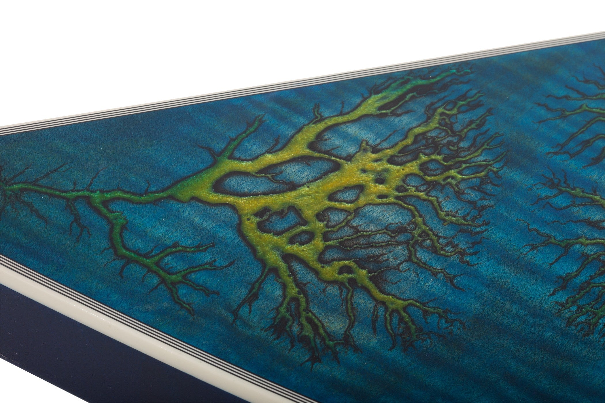 Schecter E-1 Electro-Resin Transparent Blue 603-SHC SERIAL NUMBER W24110518 - 7.2 LBS