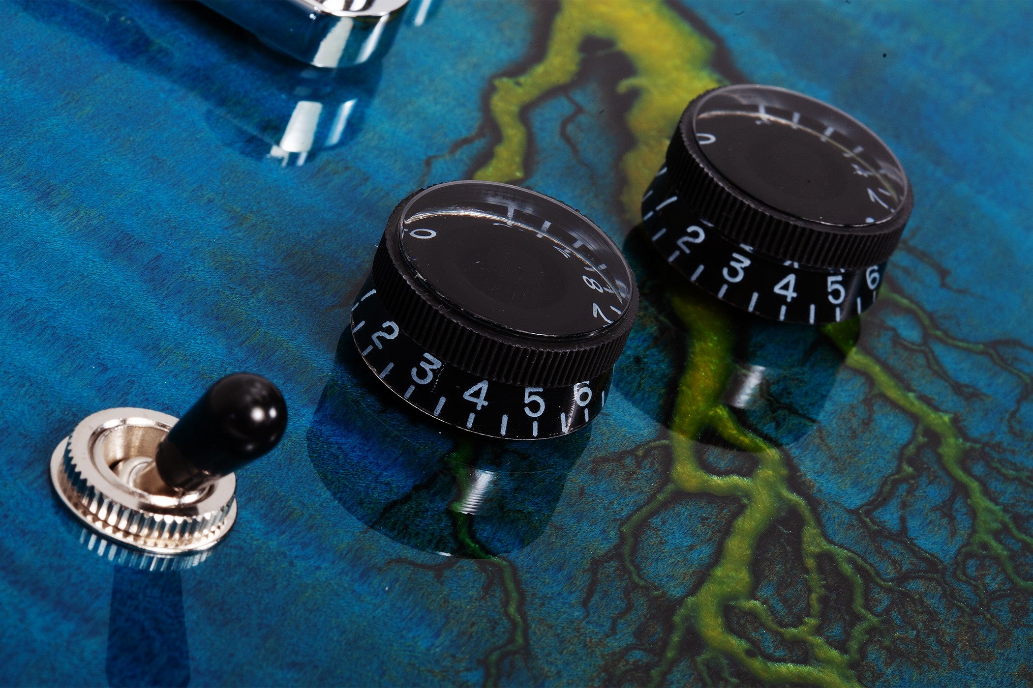 Schecter E-1 Electro-Resin Transparent Blue 603-SHC SERIAL NUMBER W24110518 - 7.2 LBS