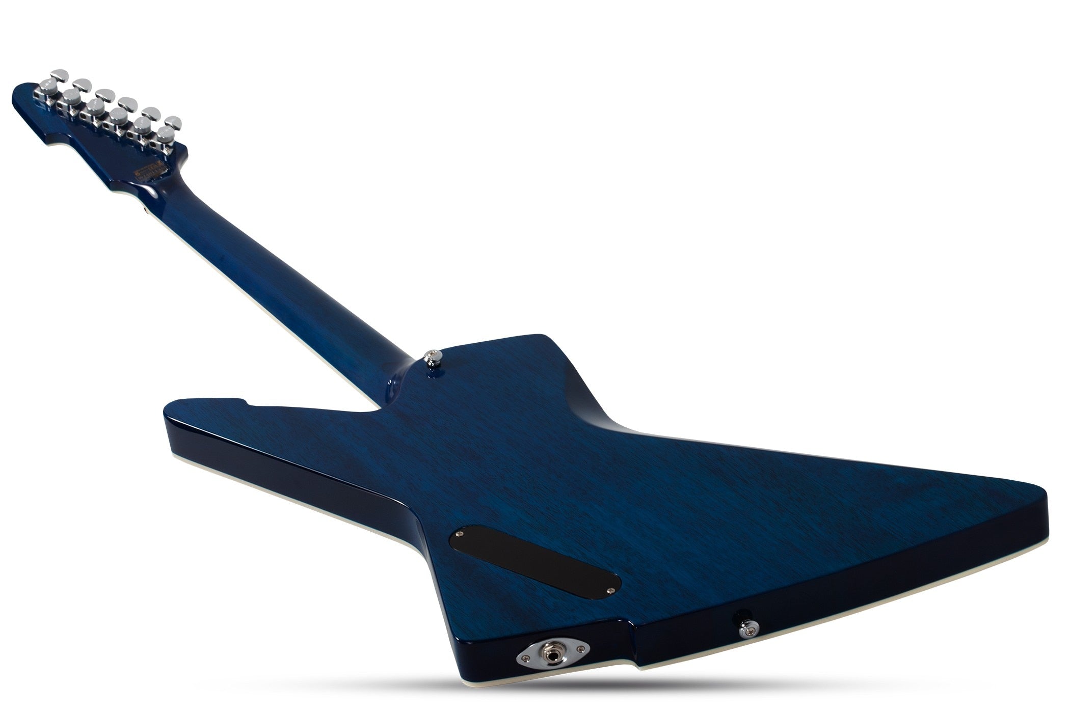 Schecter E-1 Electro-Resin Transparent Blue 603-SHC SERIAL NUMBER W24110518 - 7.2 LBS