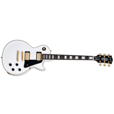 Epiphone ( GIBSON HEADSTOCK ) Les Paul Custom Electric Guitar with Case - White ECLPCAWGH
