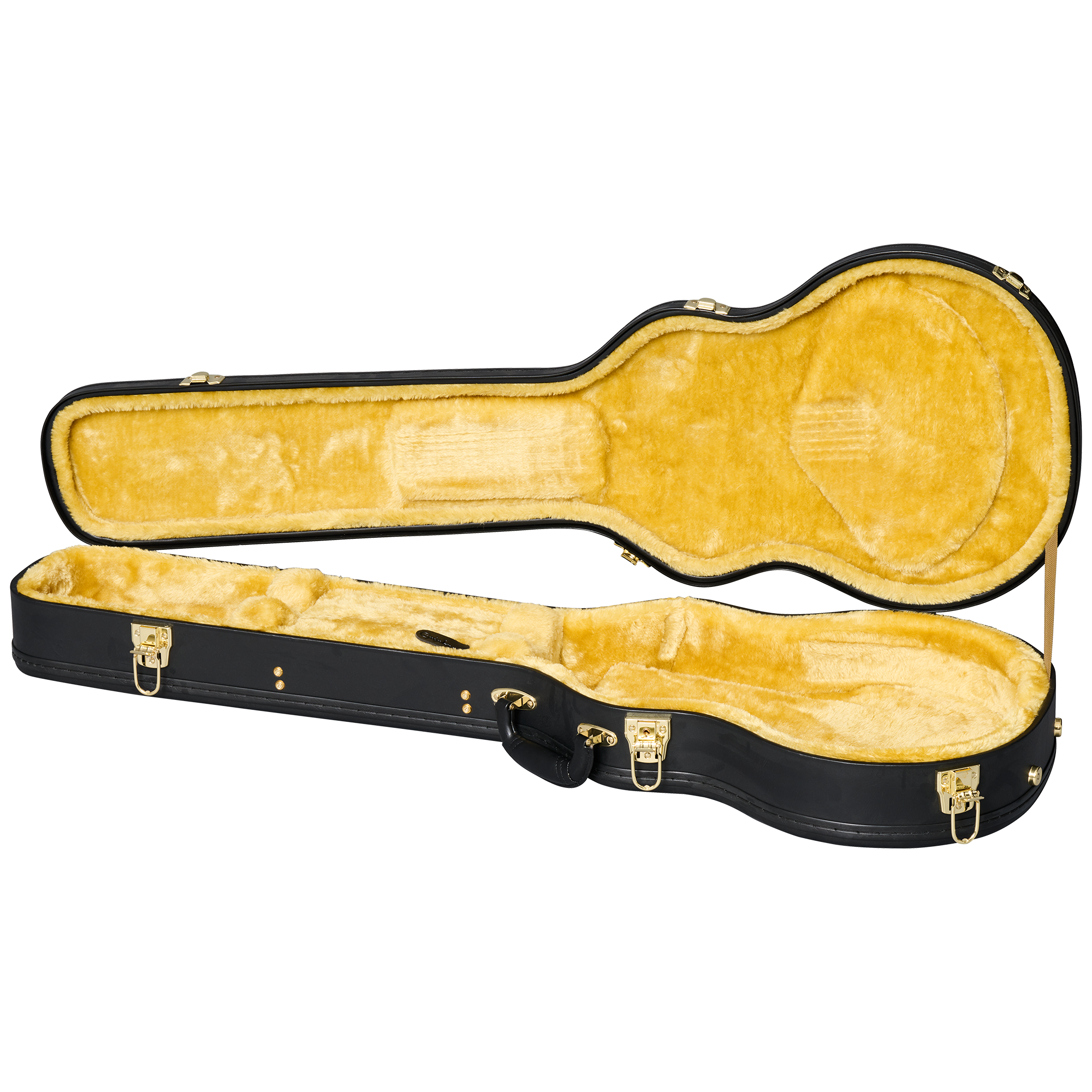Epiphone ( GIBSON HEADSTOCK ) Les Paul Custom Electric Guitar with Case - Ebony ECLPCEBGH