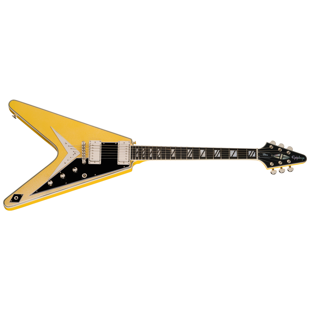 Epiphone Futura Flying V Custom Stainless Steel Frets Solaris Shift W/ GIG BAG EIFFVCSLSNH SERIAL NUMBER 25111526099 - 7 LBS 10 OZ