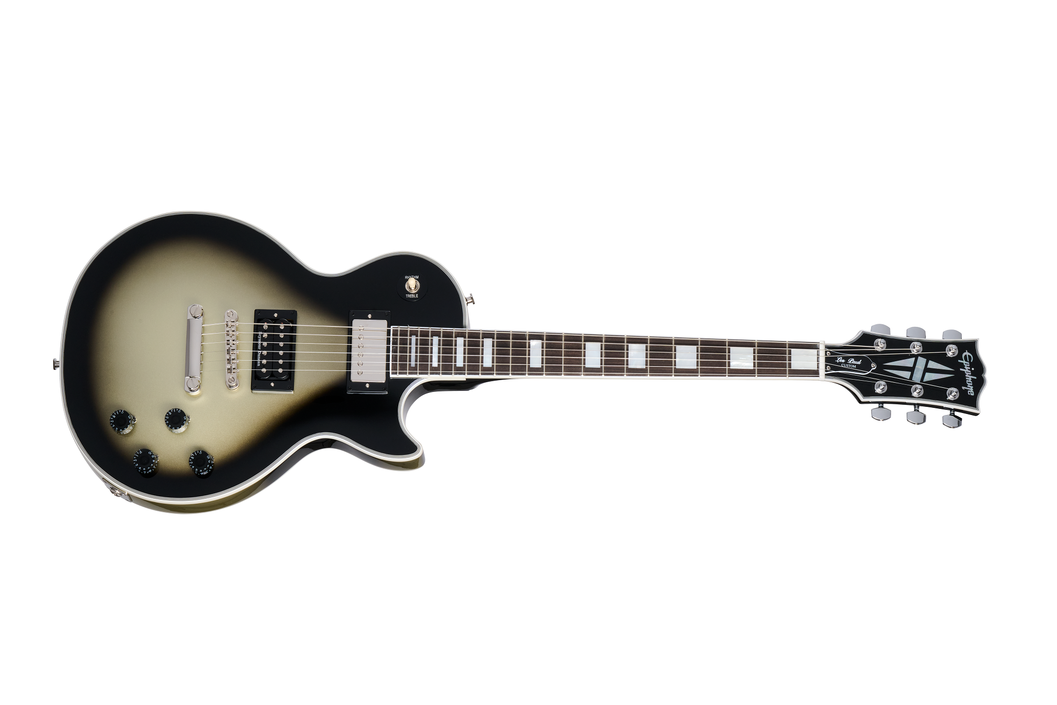 Epiphone Gibson Custom Shop Inspired Adam Jones 1979 Les Paul Custom Silverburst  EIGCAJLPC79NH