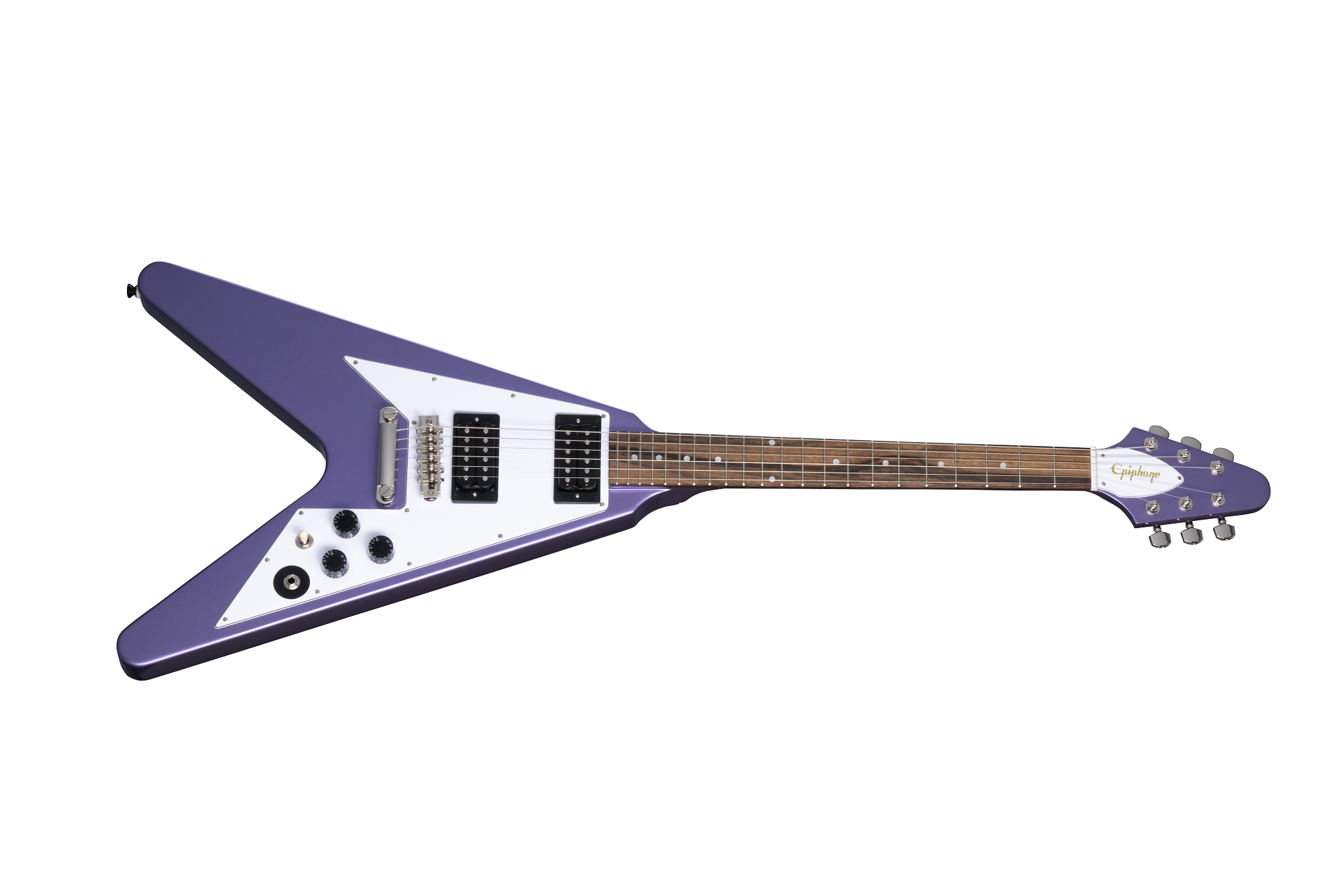 Epiphone Kirk Hammett 1979 Flying V Purple w/ Hard Shell Case EIGCKH79FVPRNH