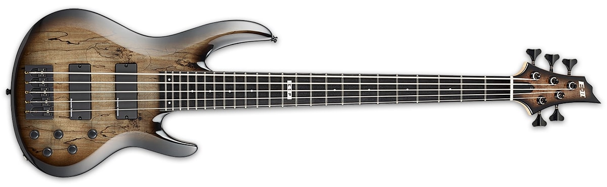 ESP E-II BTL-5 Electric Bass Transparent Natural Sunburst EIIBTL5BLKNB
