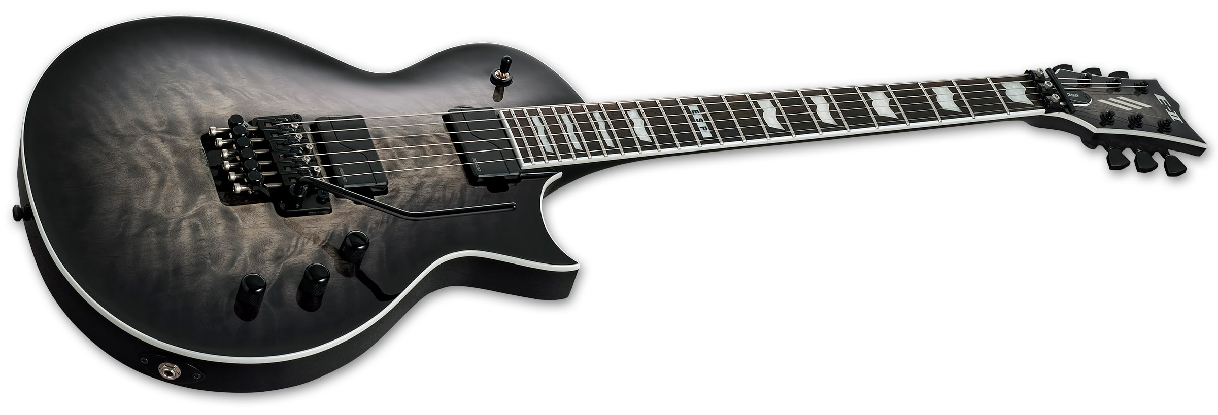 ESP E-II ECLIPSE FR Electric Guitar, Charcoal Burst EIIECFRQMCHB