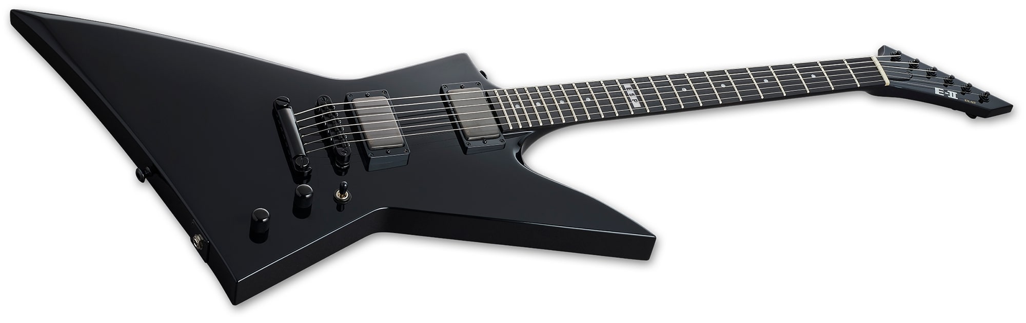 ESP LTD E-II EX NT Left-Handed Electric Guitar, Black EIIEXNTBLKLH
