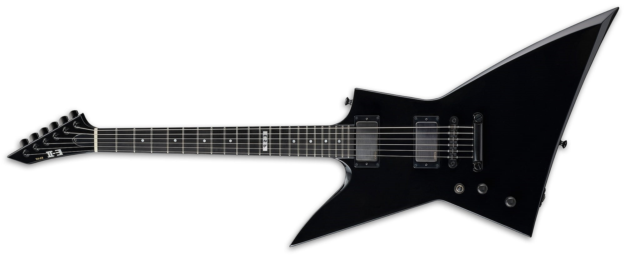 ESP LTD E-II EX NT Left-Handed Electric Guitar, Black EIIEXNTBLKLH