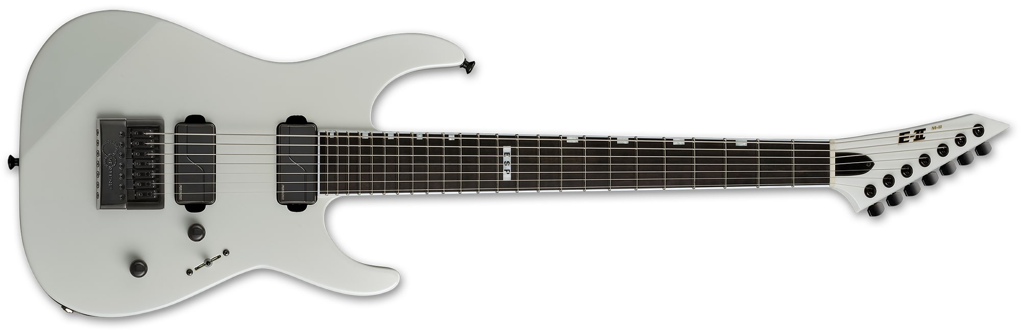 ESP E-II M-II 7B Baritone Evertune Electric Guitar, Pearl White EIIMII