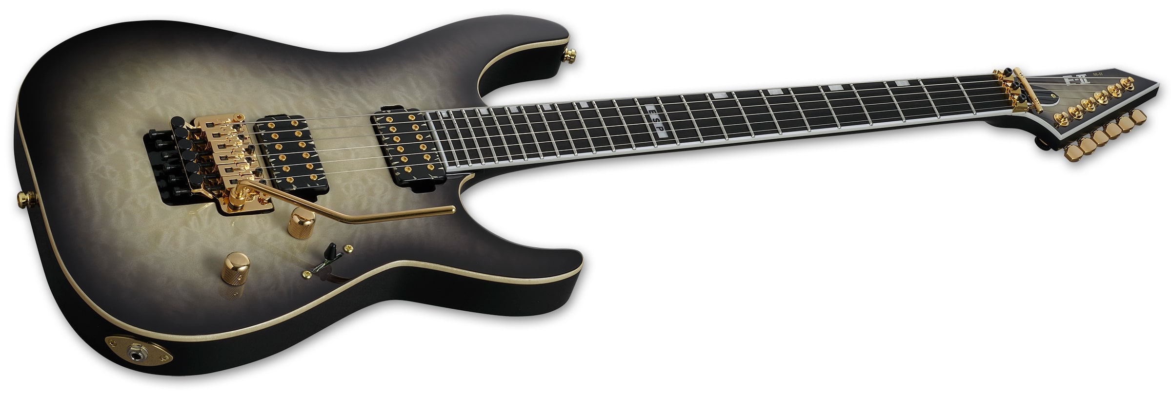 ESP LTD E-II M-II Electric Guitar, Black Natural Burst EIIMIIQMBLKNB
