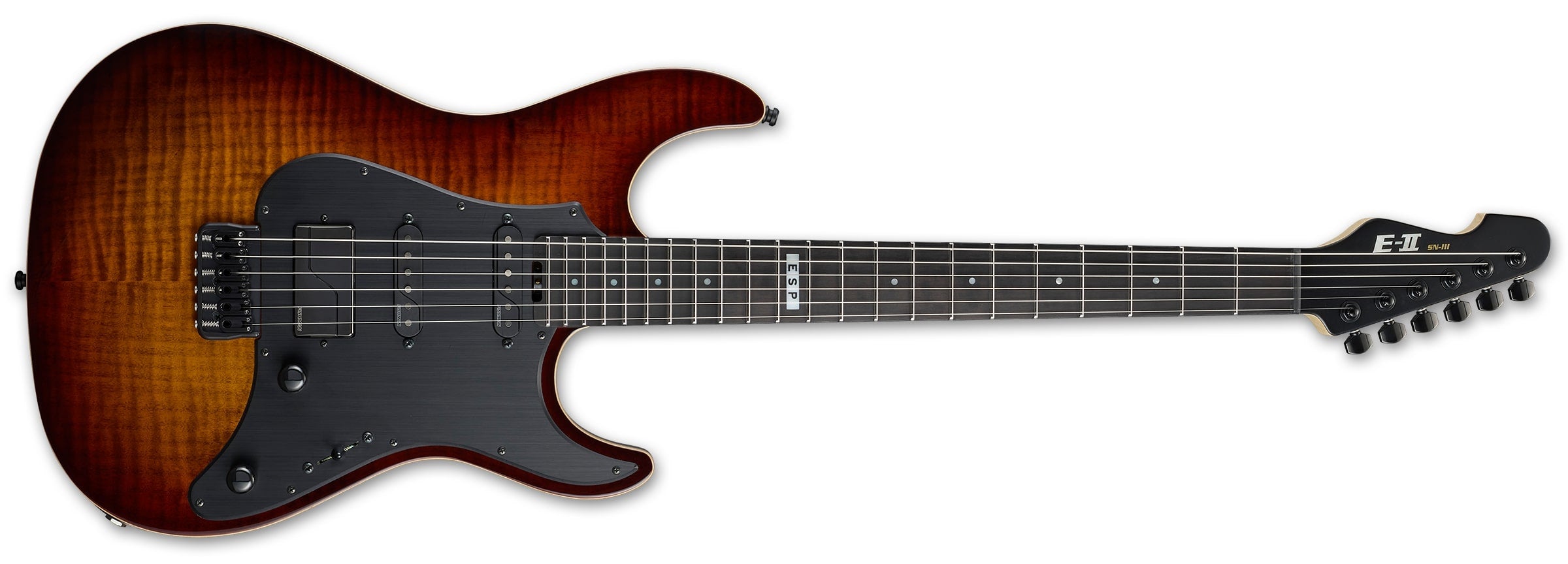ESP E-II SN-III HT Electric Guitar, Tiger Eye Sunburst EIISN3HTFMTESB