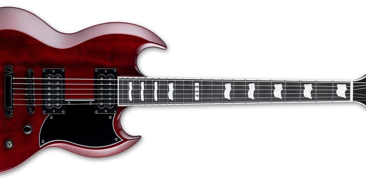 ESP E-II EII VIPER MADE IN JAPAN Electric Guitar, See Thru Black Cherr