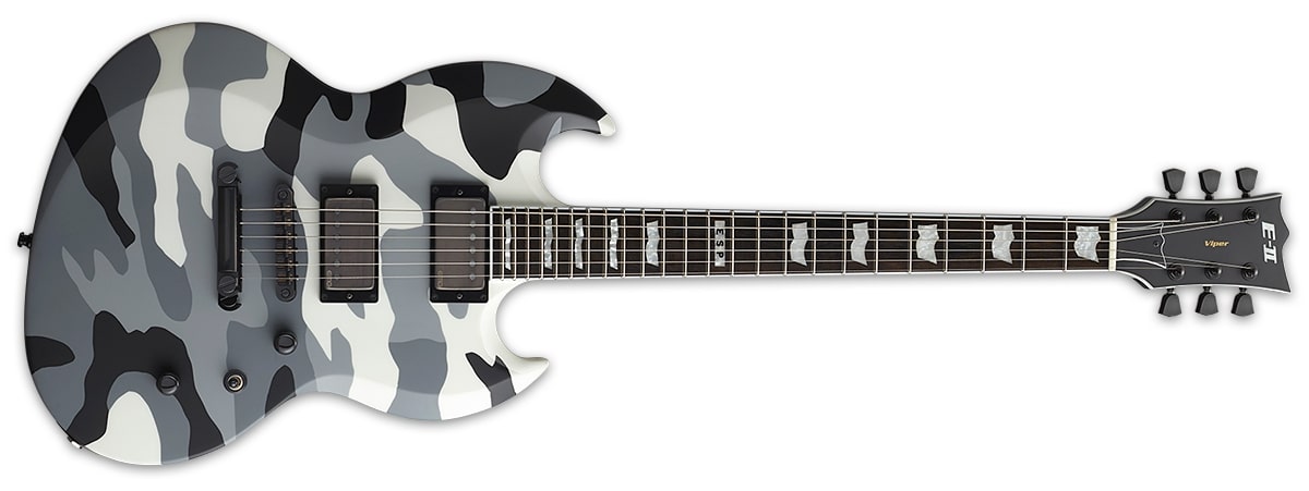 ESP E-II Viper Camo エレキギター 本体 ESP E-II VIPER 6-String Electric Guitar, Urban Camo EIIVIPERUC