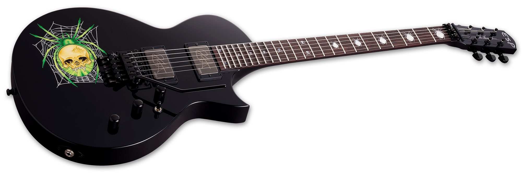 ESP LTD 30th Anniversary KH-3 Spider Electric Guitar, Black W/ Spider Graphic EKH3