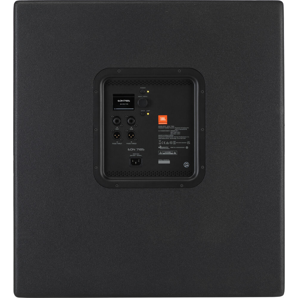 JBL 1500W 18 inch Powered Subwoofer with Bluetooth Control and DSP EON718S