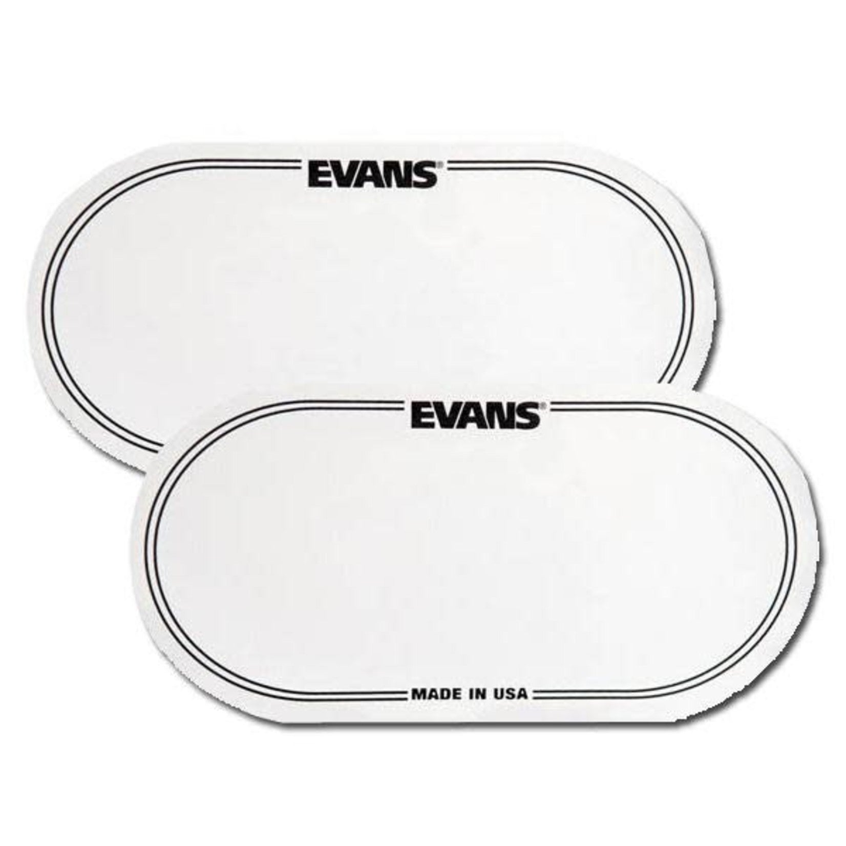 Evans Double Bass Drum Patch - White (2 pack) (EQPC2)