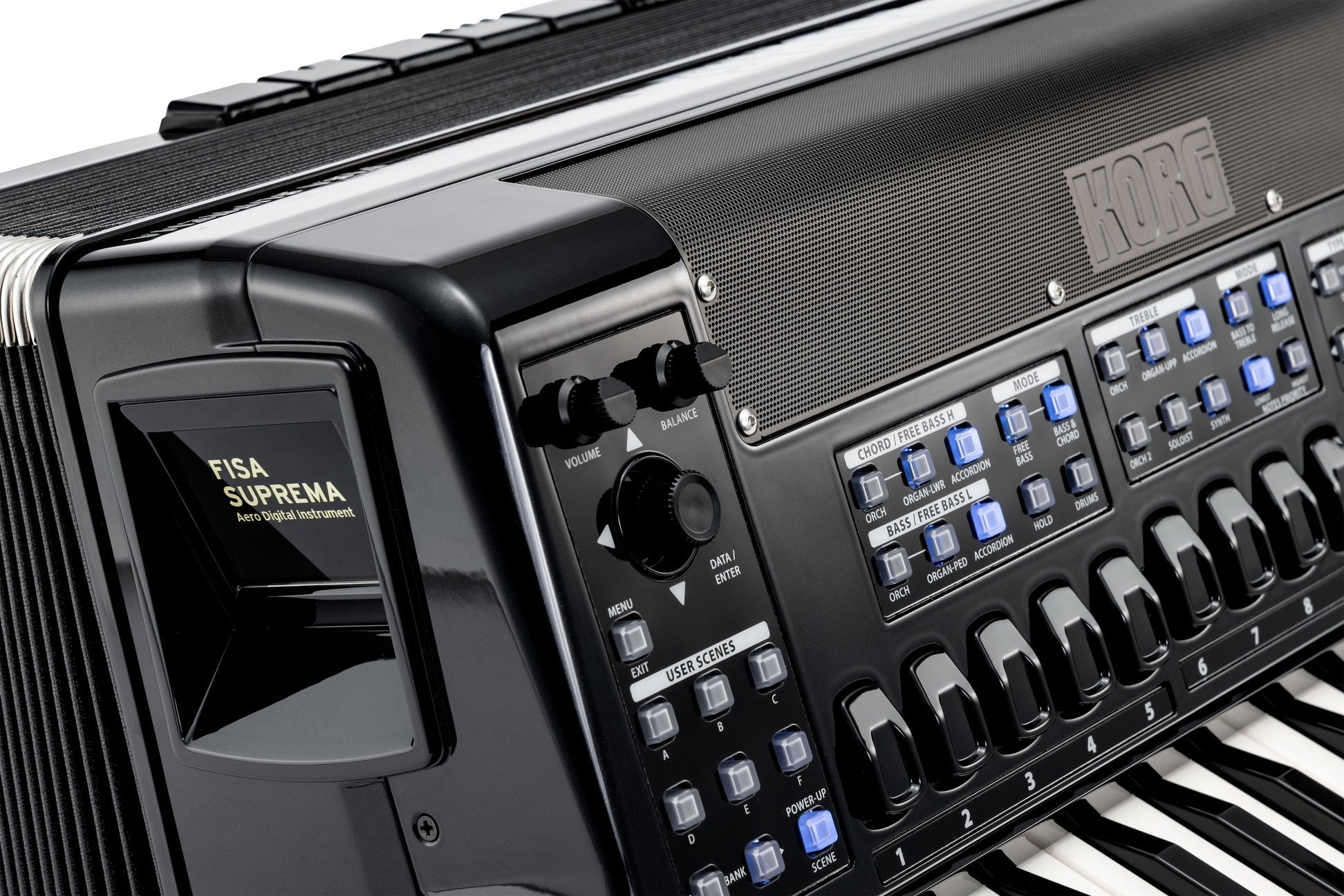 Korg Suprema Piano Keyboard-type Digital Accordion FSUPPMBK