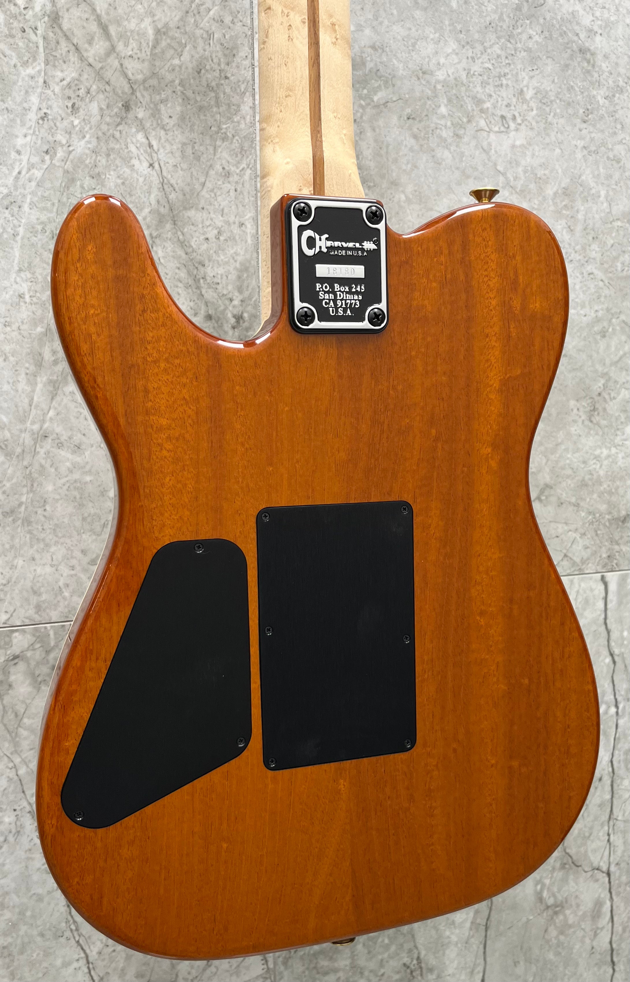 CHARVEL USA CUSTOM SHOP SPECIAL EDITION STYLE 2 HS AMBER LAGER BURST 2898000030 SERIAL NUMBER C18180 - 9.6 LBS