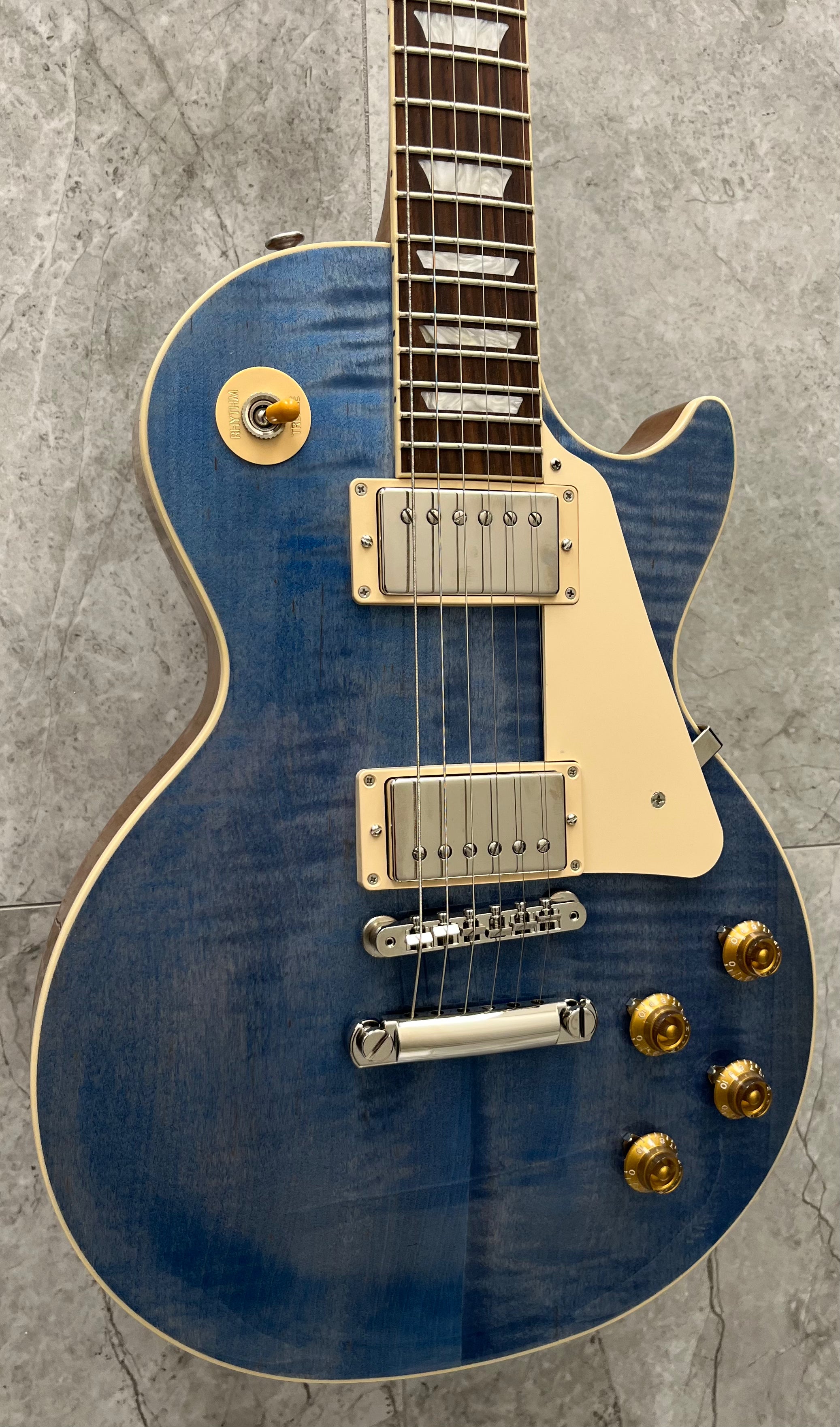 Gibson USA Les Paul Standard 50s Figured Top - Ocean Blue LPS500OBNH S
