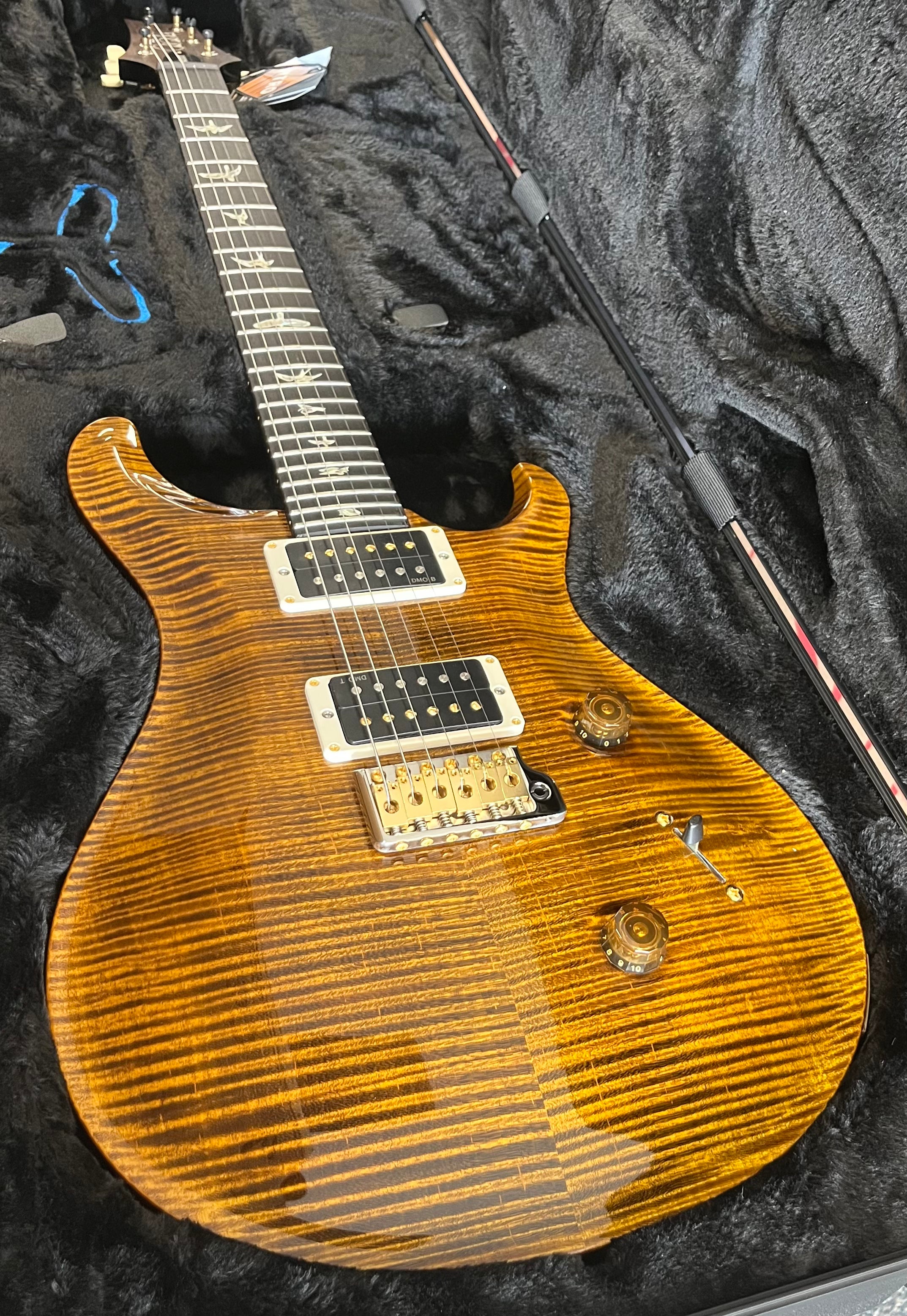 PRS USA Custom 24 - 10 Top Electric Guitar - CUSTOM COLOUR 112787::CC (Private Stock Colour) - Tiger Eye SERIAL NUMBER 250416685 - 7 LBS 10 OZ