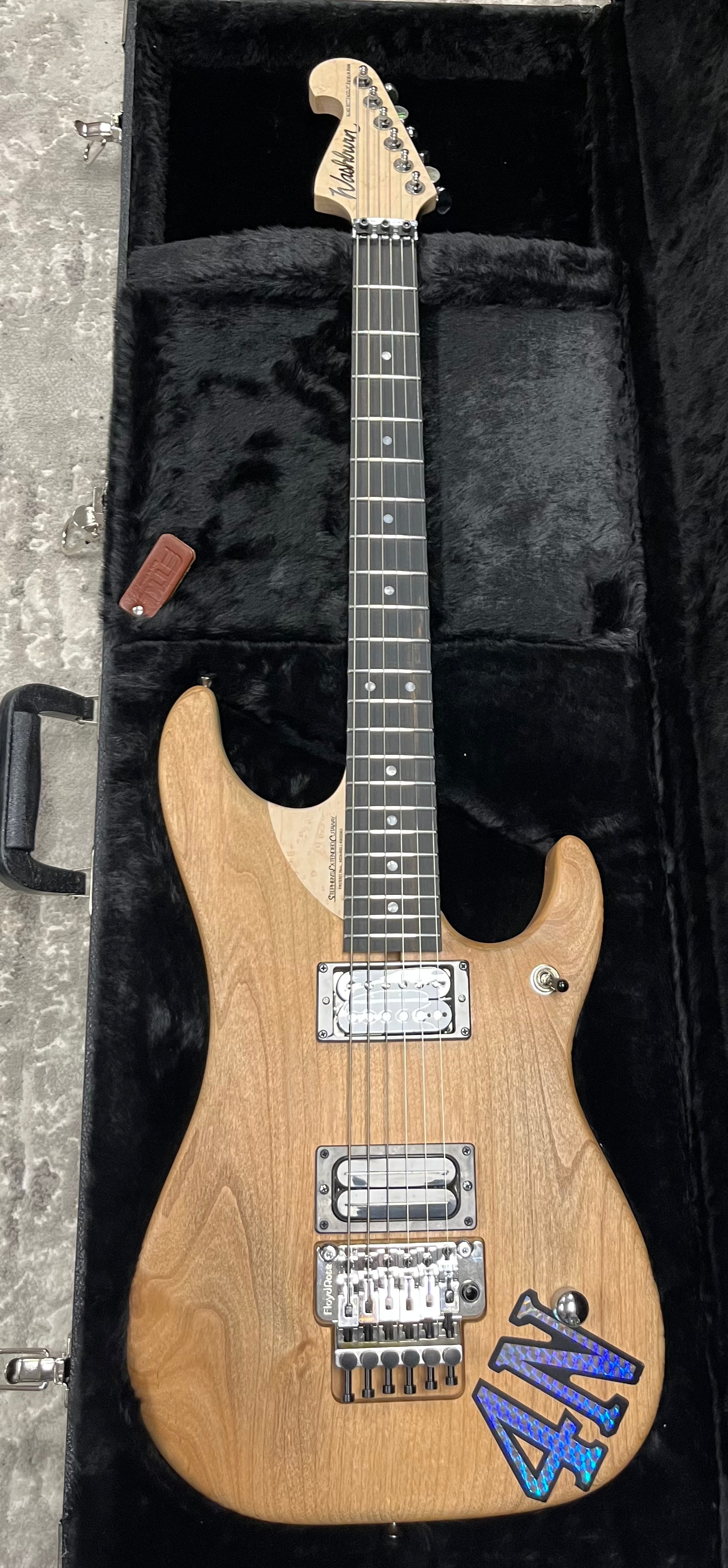 Washburn Nuno Bettencourt USA Series Electric Guitar With Hardcase, Matte Natural 4N-D SERIAL NUMBER 2510008 - 7.0 LBS