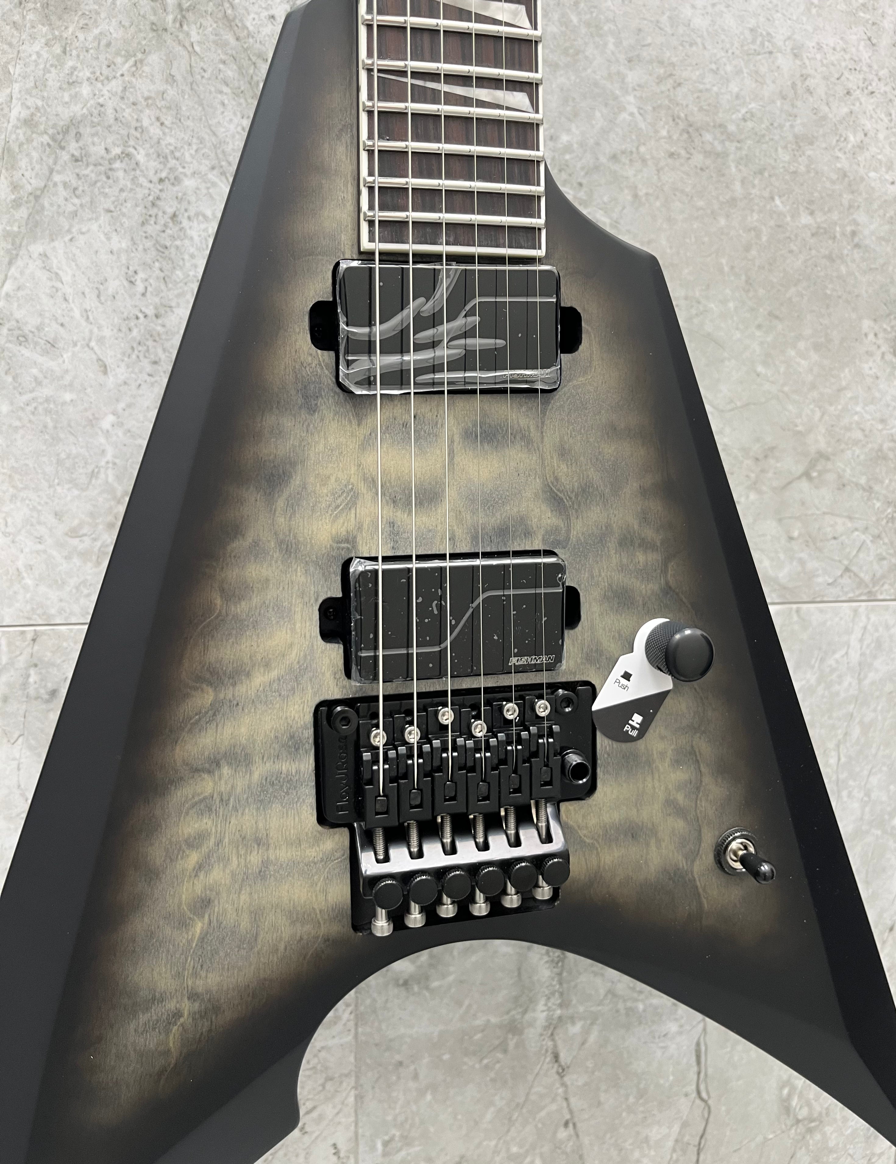 ESP LTD ARROW-1000 ARROW1000 Charcoal Burst Satin LARROW1000QMCHSBS