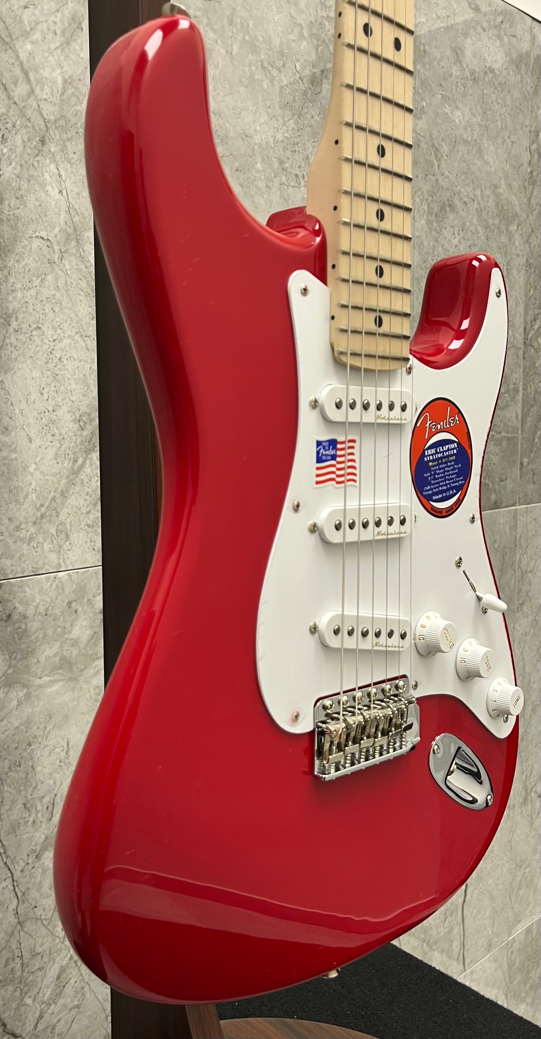 Fender USA Eric Clapton Stratocaster, Maple Fingerboard, Torino Red 0117602858 SERIAL NUMBER US24041657 - 8.0 LBS