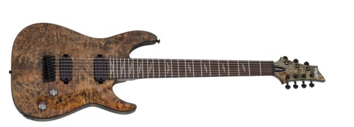 Schecter Omen Elite-7 7 String Electric Guitar Charcoal 2457-SHC