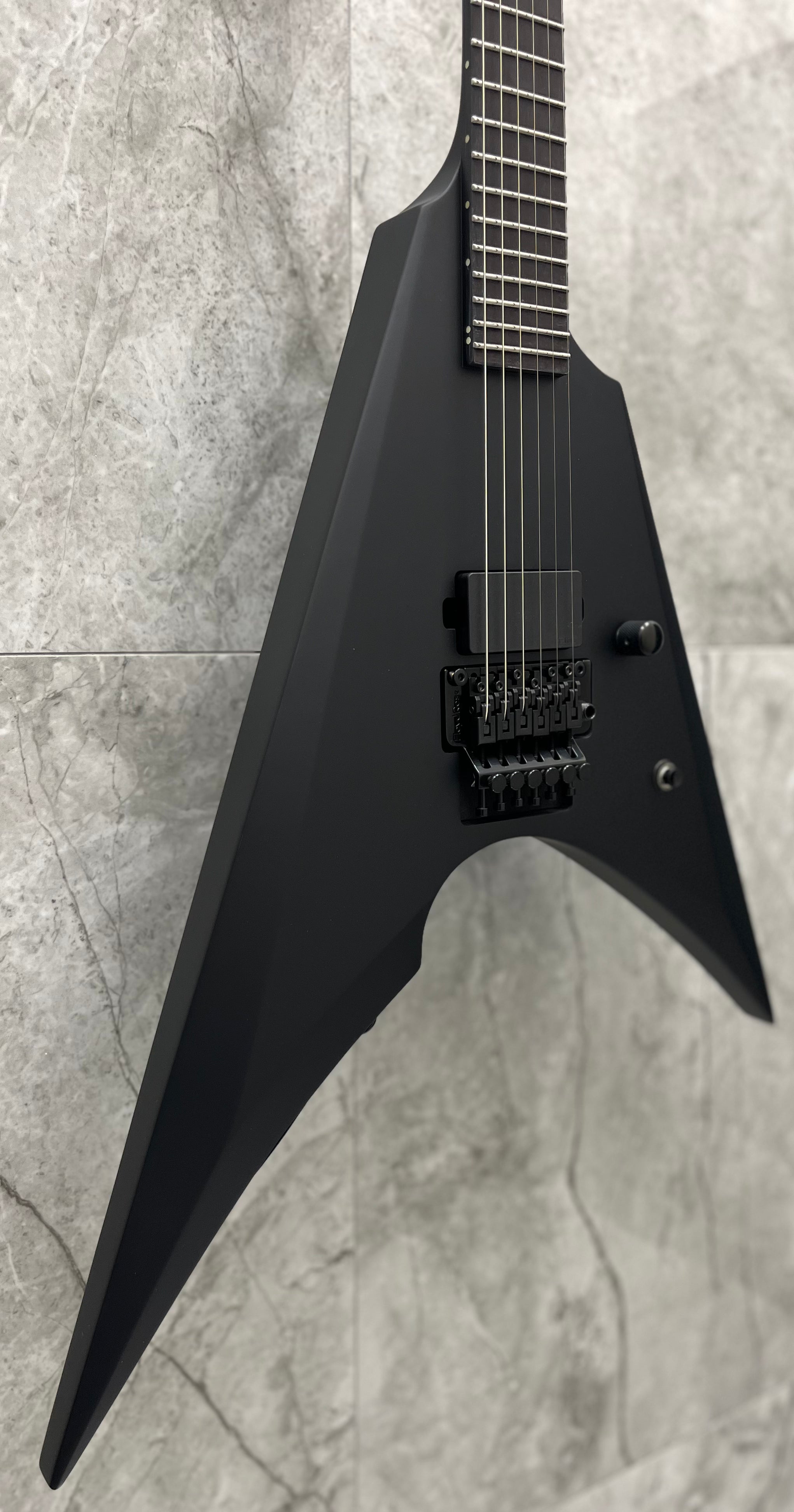 ESP LTD ARROW BLACK METAL BLACK SATIN LARROWBKMBLKS LAST ONE - BRAND NEW IN THE BOX SERIAL NUMBER W24080371 - 7 LBS 2 OZ