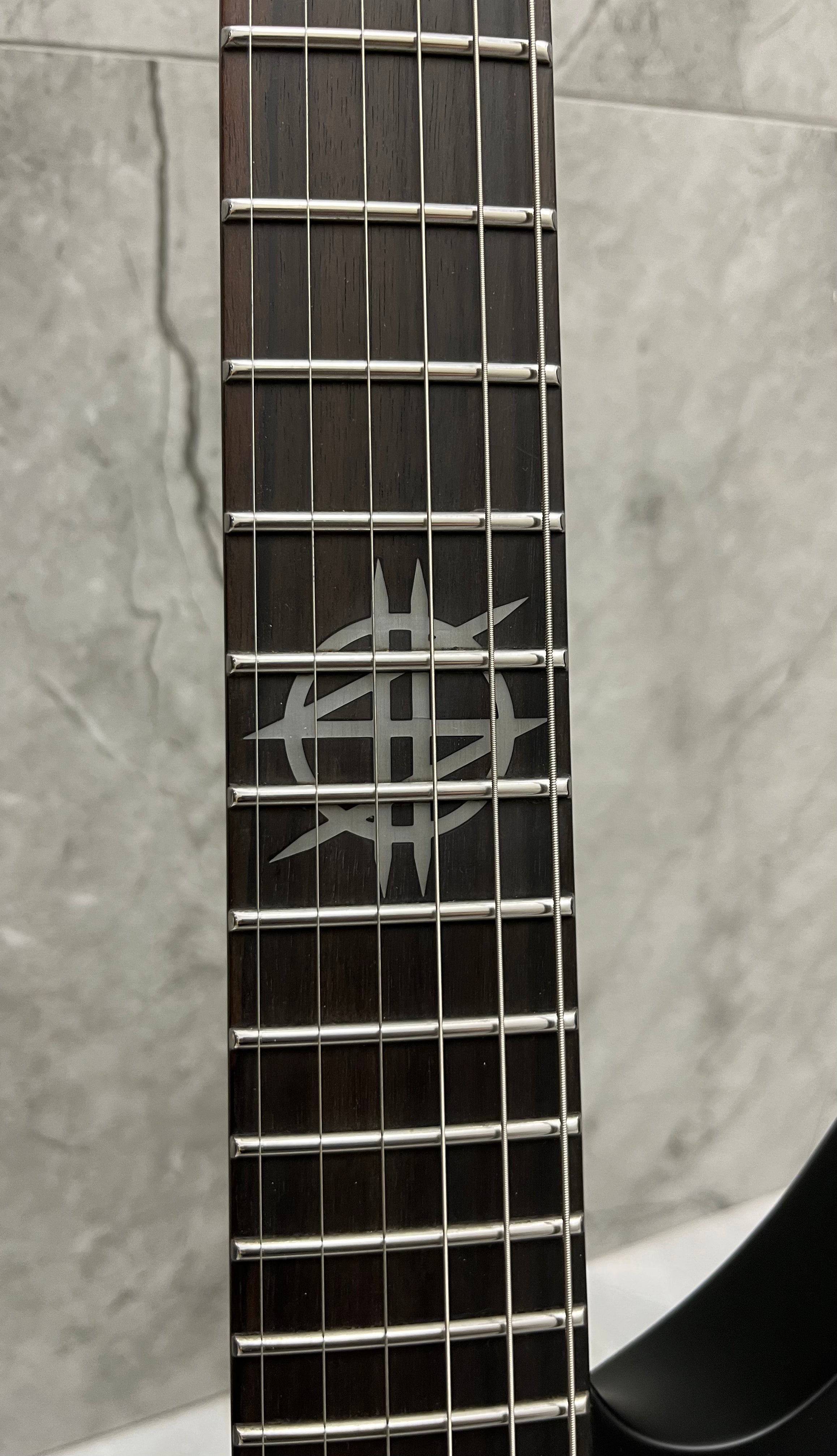 Schecter Synyster Gates Custom 6 TR S W/SUSTAIANIAC Left Handed Headless Electric Guitar, Satin Black 2116-SHC SERIAL NUMBER CI25010092 - 7 LBS 14 OZ