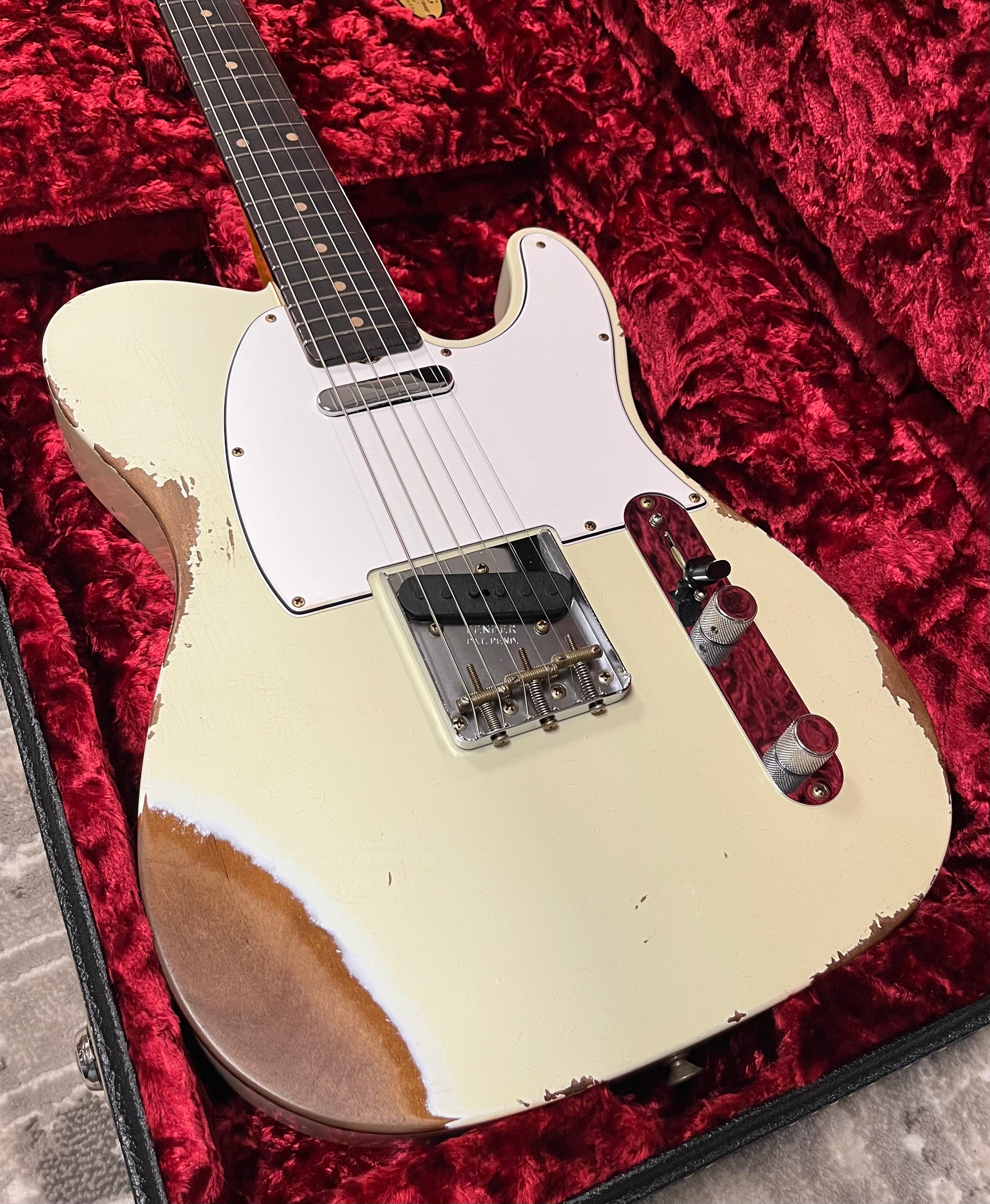 Fender Custom Shop 1961 Telecaster Heavy Relic Rosewood Fingerboard, Faded Aged Tomatillo Green 9235700028 SERIAL NUMBER CZ588211 - 7LBS 7OZ