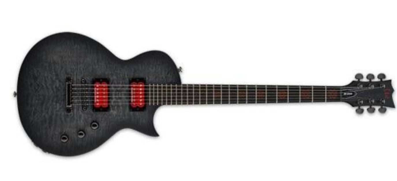 ESP LTD Ben Burnley Baritone - See Thru Black Sunburst Satin WITH