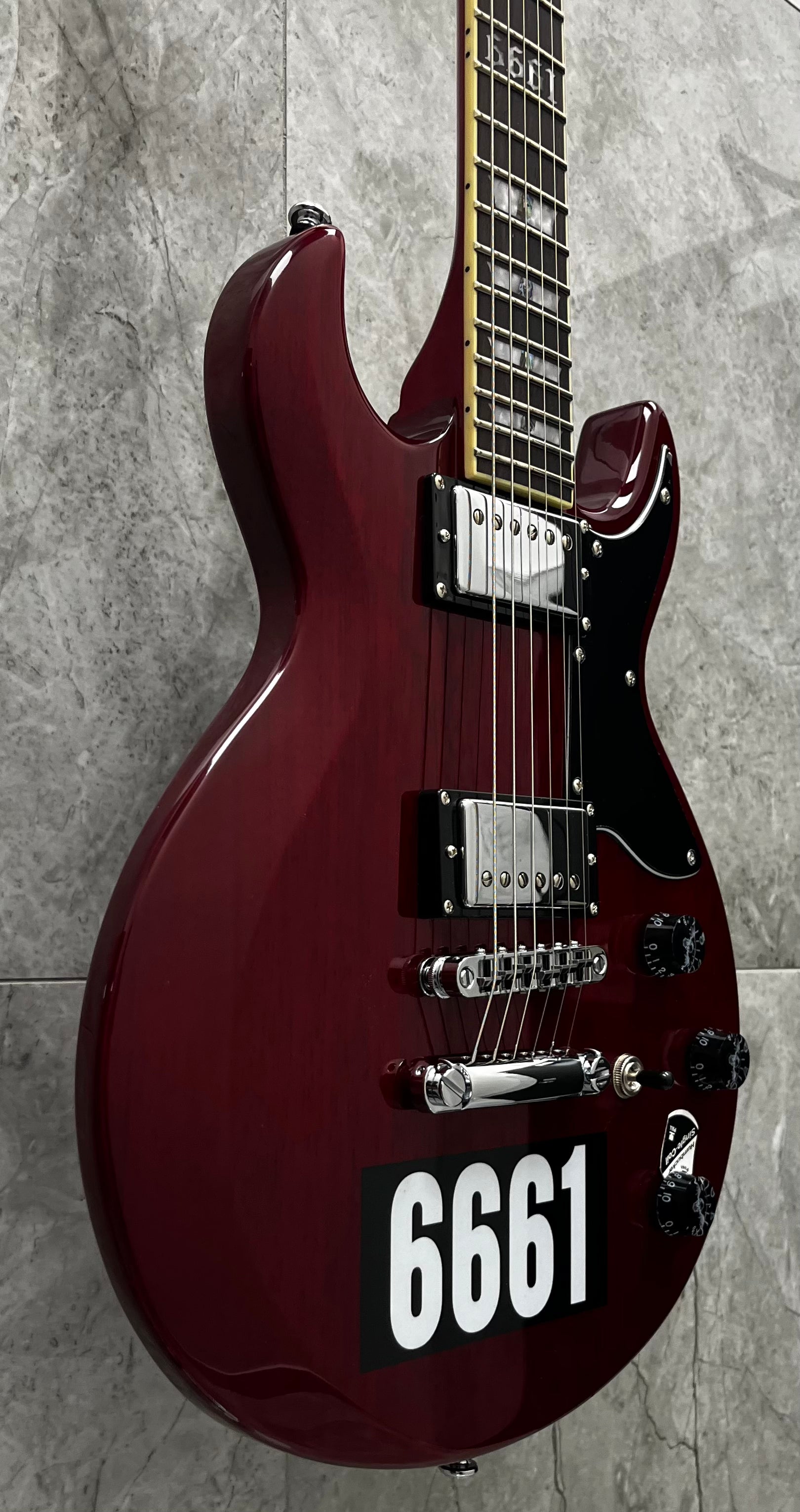 Schecter ZV-CST-REISSUE-STC ZACKY VENGEANCE 6661 ARTIST SIGNATURE See Thru Cherry 26-SHC SERIAL NUMBER W26040886 - 6 LBS 3 OZ