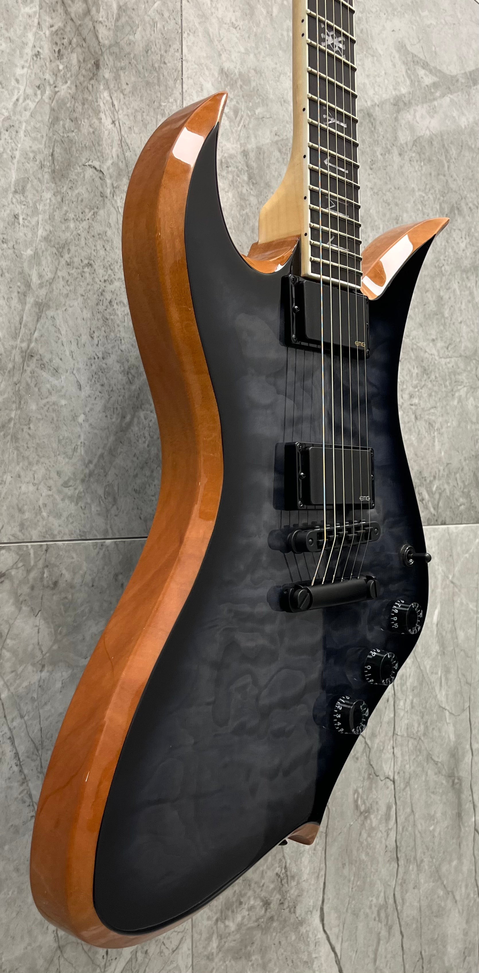 Wylde Audio Thoraxe Transparent Black Burst 4548-SHC SERIAL NUMBER WA23030124 - 8.6 LBS