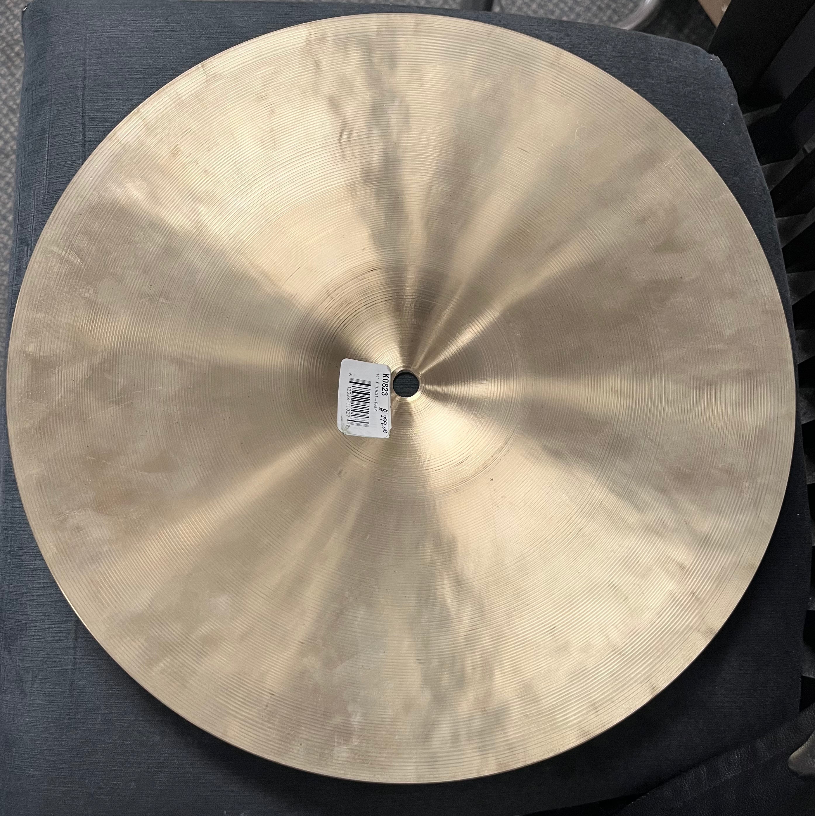 Zildjian K Made in The USA 14 INCH Hi Hat Bottom - FLOOR MODEL 3 LBS