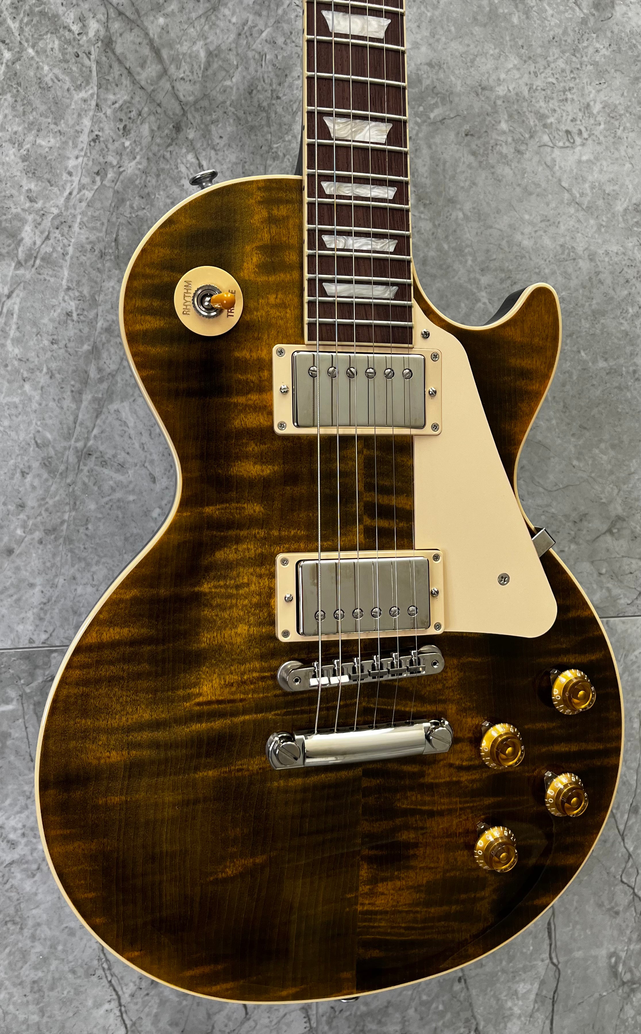 Gibson Limited Edition Les Paul Standard Lite AAA FLAME Electric Guitar with Hardshell Case - Yellow Tiger LPSL5Y24TGNH SERIAL NUMBER 218340031 - 7 LBS 7 OZ