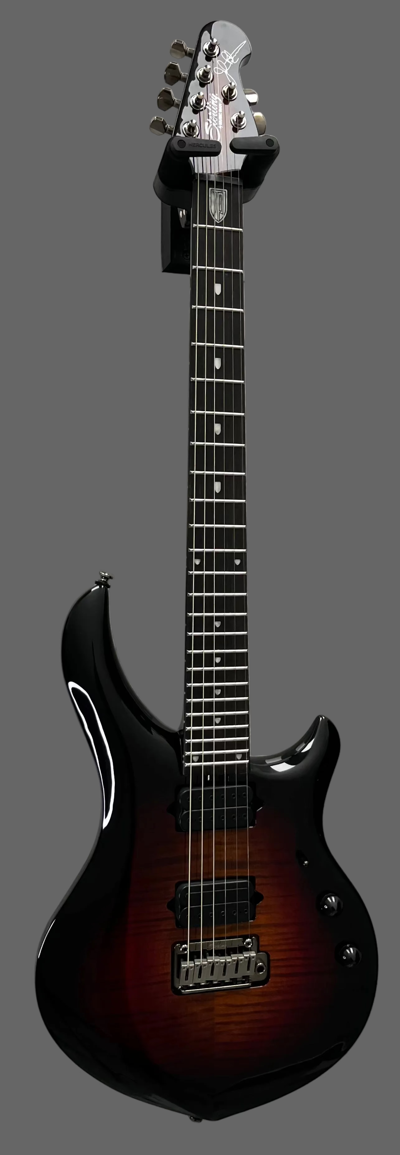 Sterling by Music Man Majesty DiMarzio Electric Guitar w/Gigbag - Tiger Eye Flame Top MAJ200XFM-TGE STMAJ20XFMTG1WB SERIAL NUMBER 250309875 - 6 LBS 14 OZ