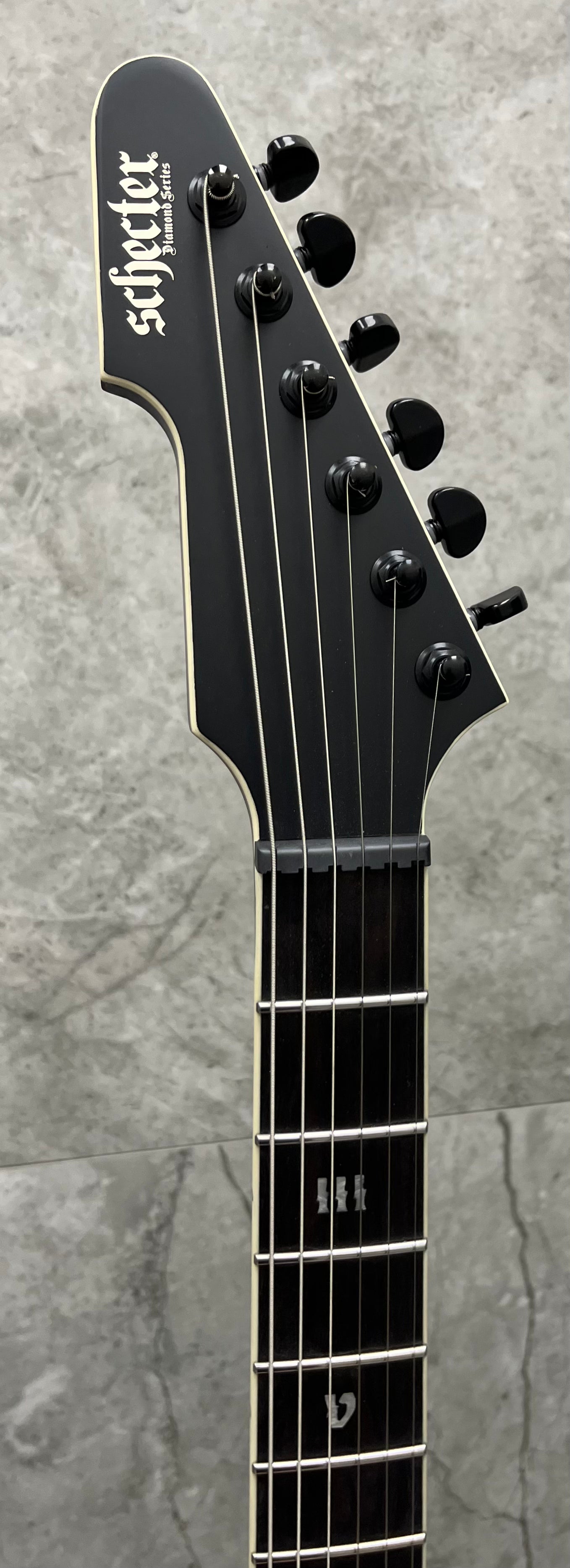 Schecter E-1 SLS Evil Twin Electric Guitar Satin Black 1343-SHC SERIAL NUMBER W24061423 - 8.8 LBS