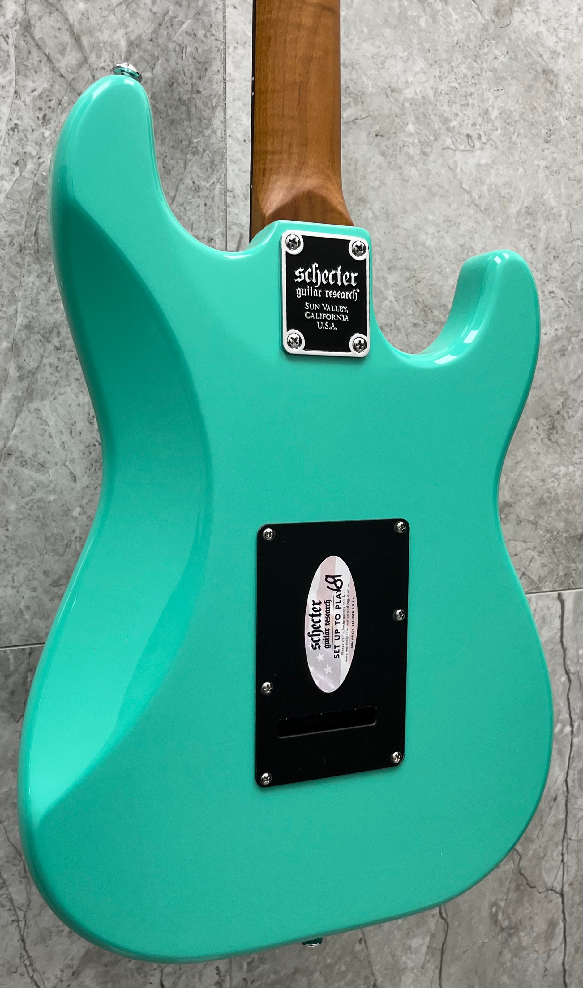 Schecter Nick Johnston TRAD HSS 6 String Left Handed Electric Guitar, Atomic Green 1543-SHC SERIAL NUMBER IW24070018 - 8.4 LBS