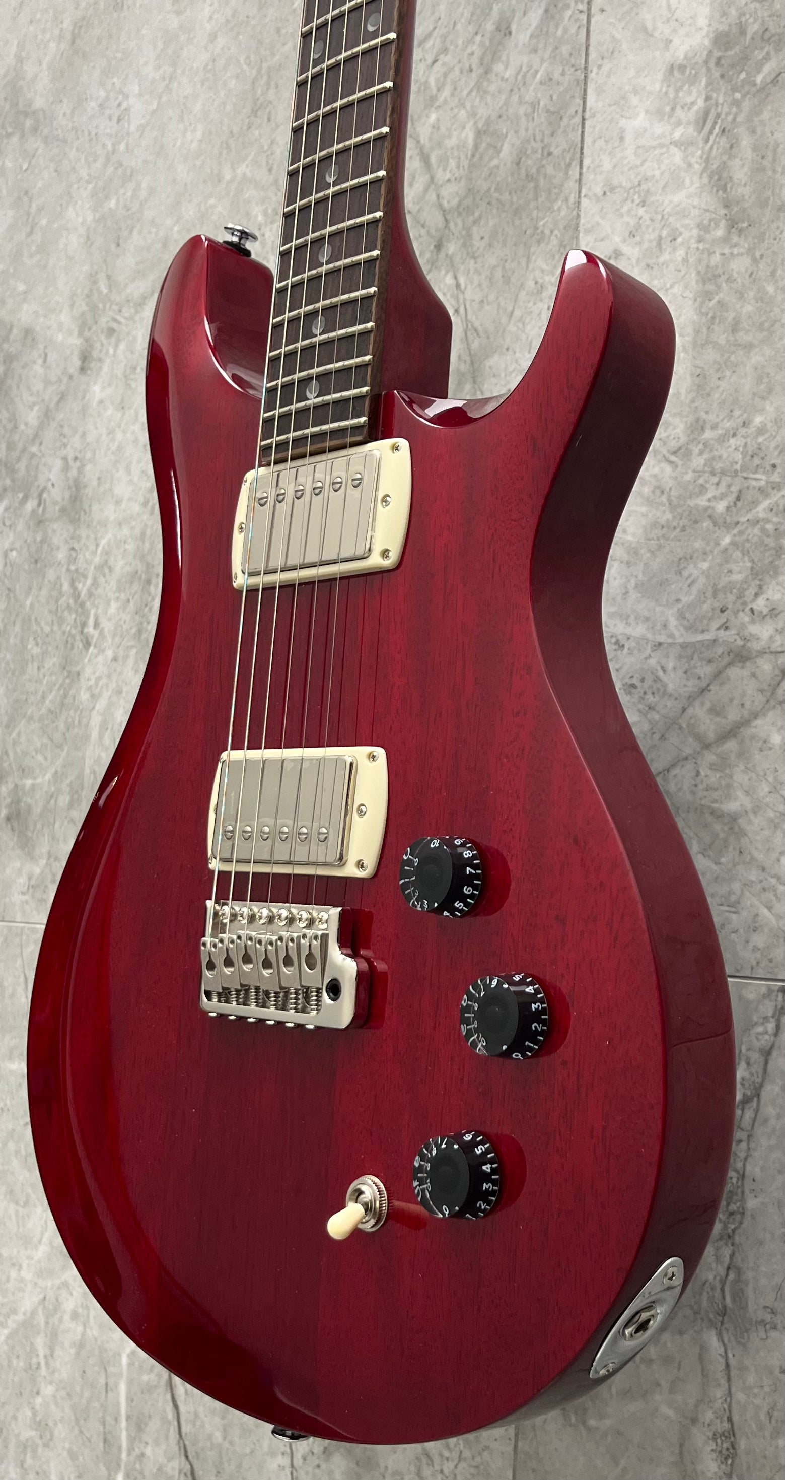 PRS Guitars SE DGT Standard Electric Guitar with Gigbag MOON INLAYS - Vintage Cherry 116011::VC SERIAL NUMBER CTIH036888 - 7 LBS 5 OZ