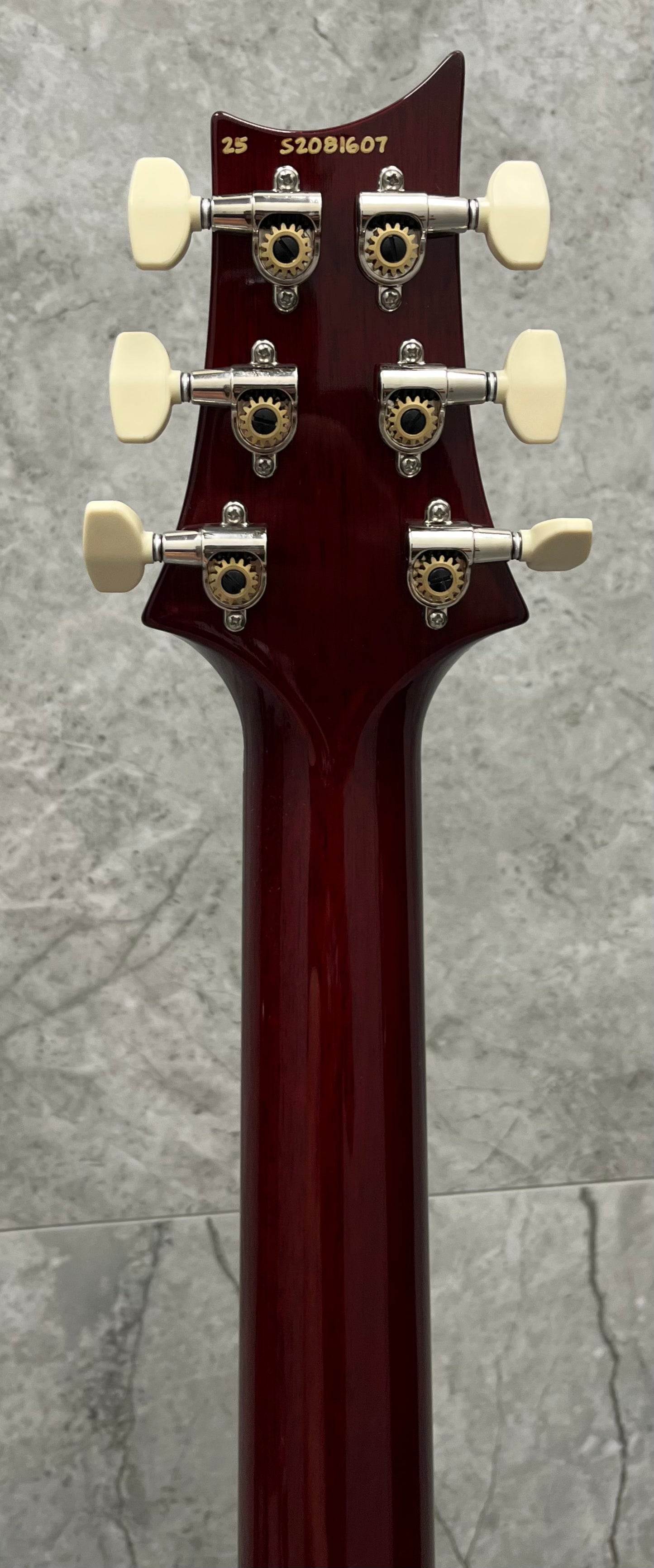 PRS Guitars MADE IN THE USA S2 Custom 24-08 Electric Guitar with Gig Bag - Dark Cherry Sunburst 112819::DS: SERIAL NUMBER 25 S2081607 - 8.0 LBS