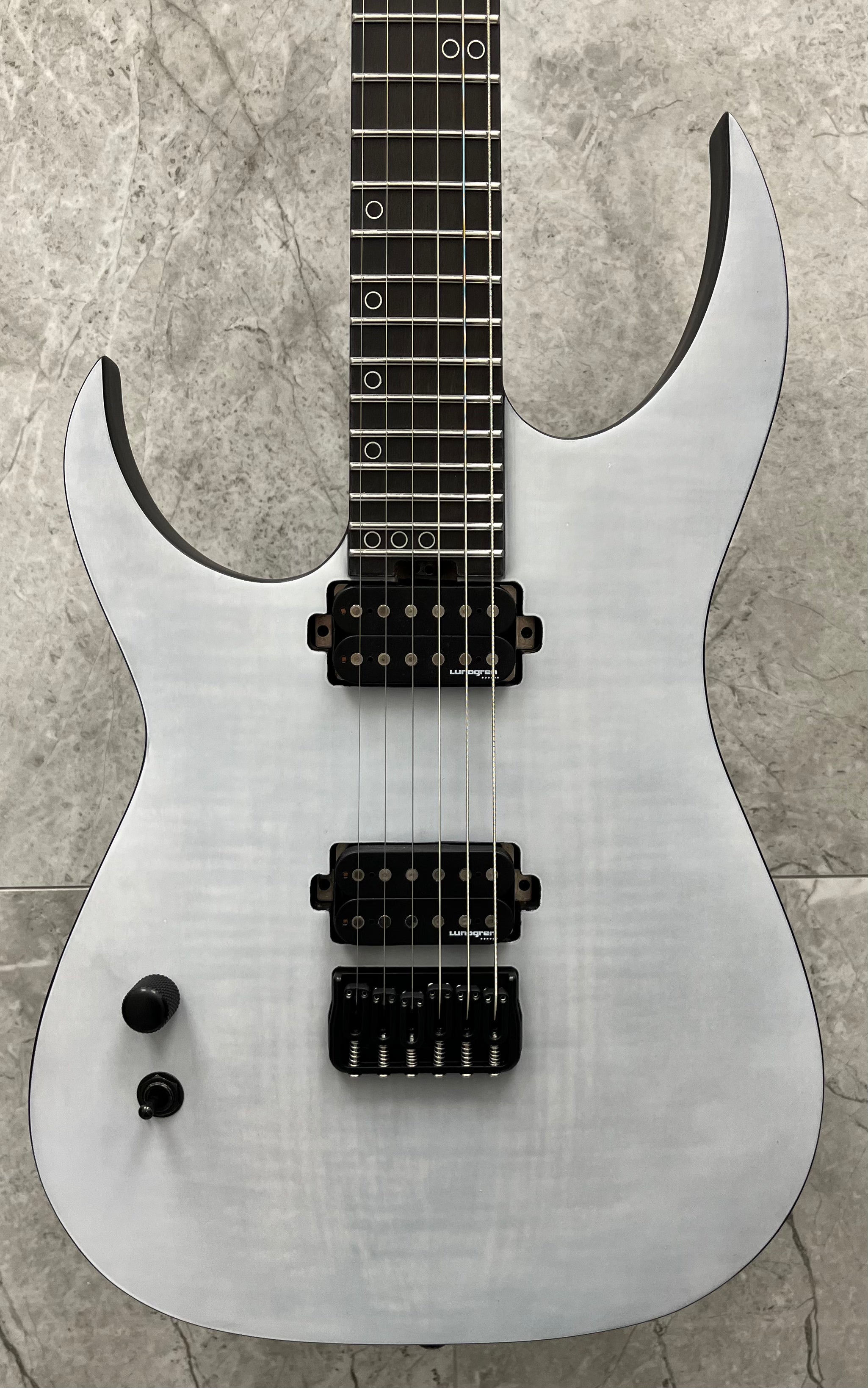 Schecter Keith Merrow KM-6 MK-III Legacy Left Handed Electric Guitar, Transparent White Satin 876-SHC SERIAL NUMBER W24100203 - 6.6 LBS