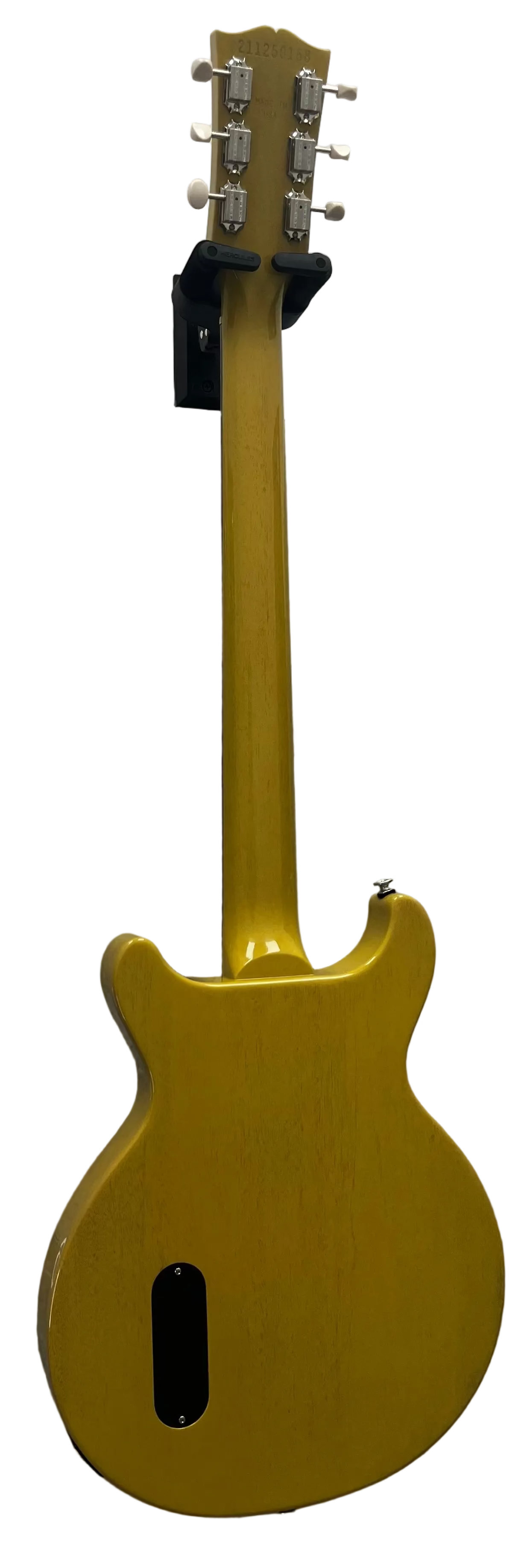 Gibson USA Les Paul JR Junior Double Cut In TV Yellow With Hard Shell Case LPJDTORT24TVNH SERIAL NUMBER 211250168 - 7 LBS 8 OZ